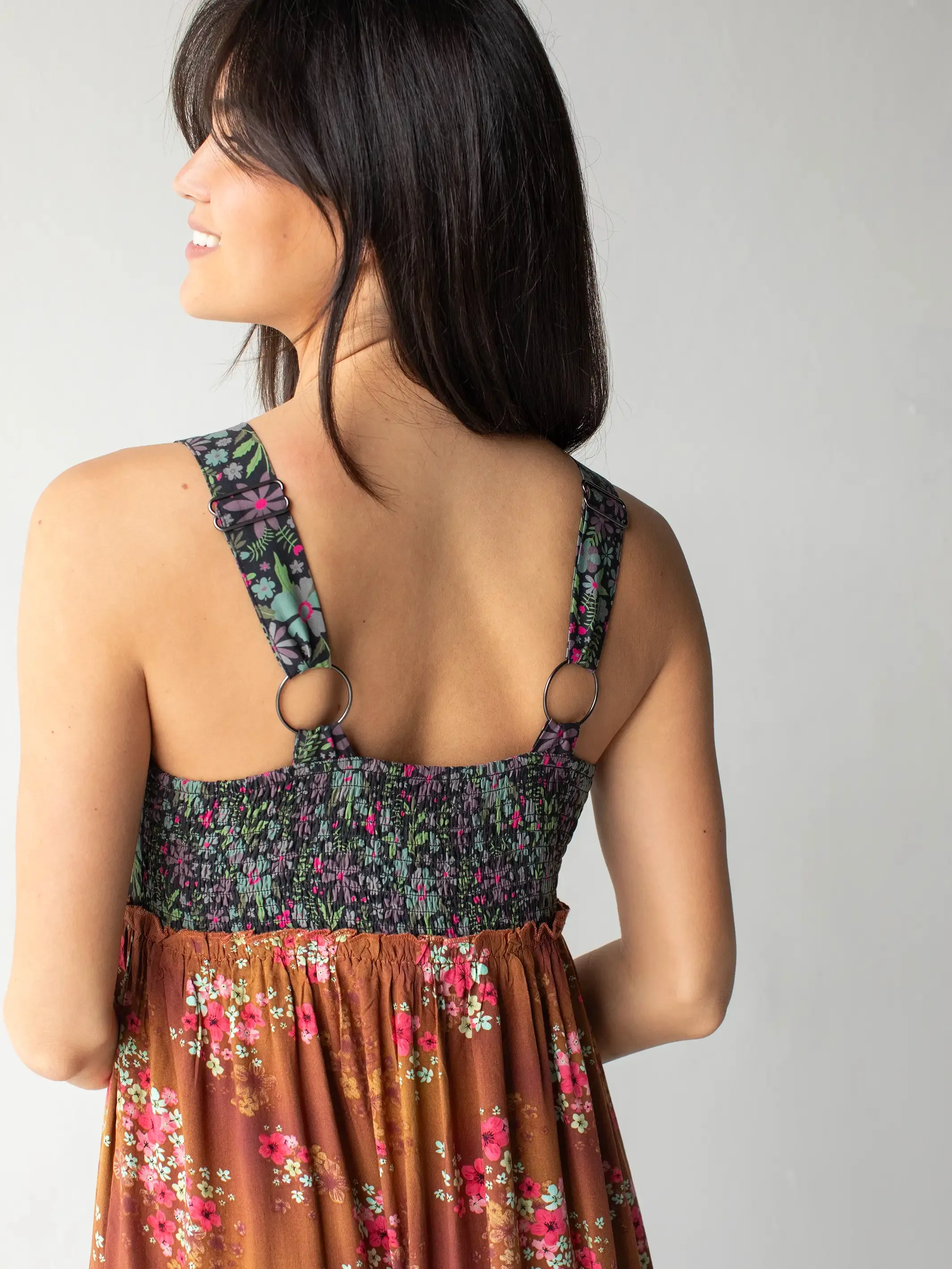 Eliza Maxi Dress - Indigo Chestnut Floral sold by NATURAL LIFE product image thumbnail 4
