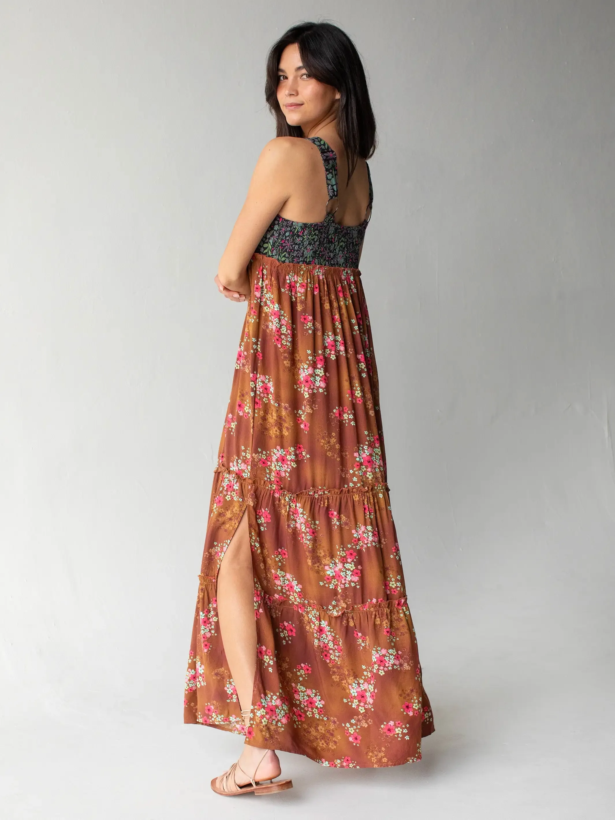 Eliza Maxi Dress - Indigo Chestnut Floral sold by NATURAL LIFE product image thumbnail 3