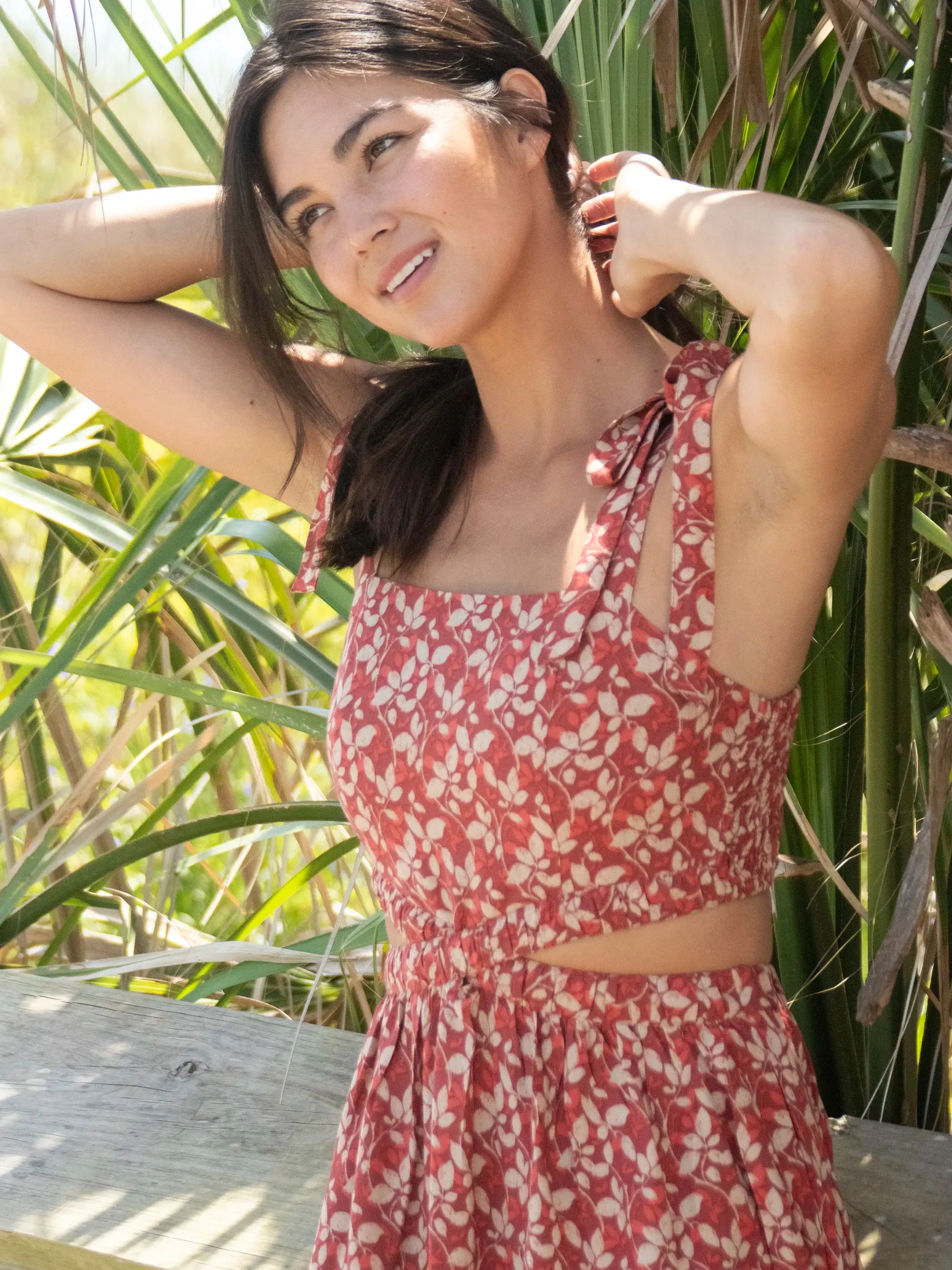 Courtney Maxi Dress - Rust Vines sold by NATURAL LIFE product image thumbnail 3