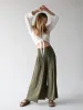 Make A Move "ButterSoft" Knit Palazzo Pant - Olive sold by NATURAL LIFE
