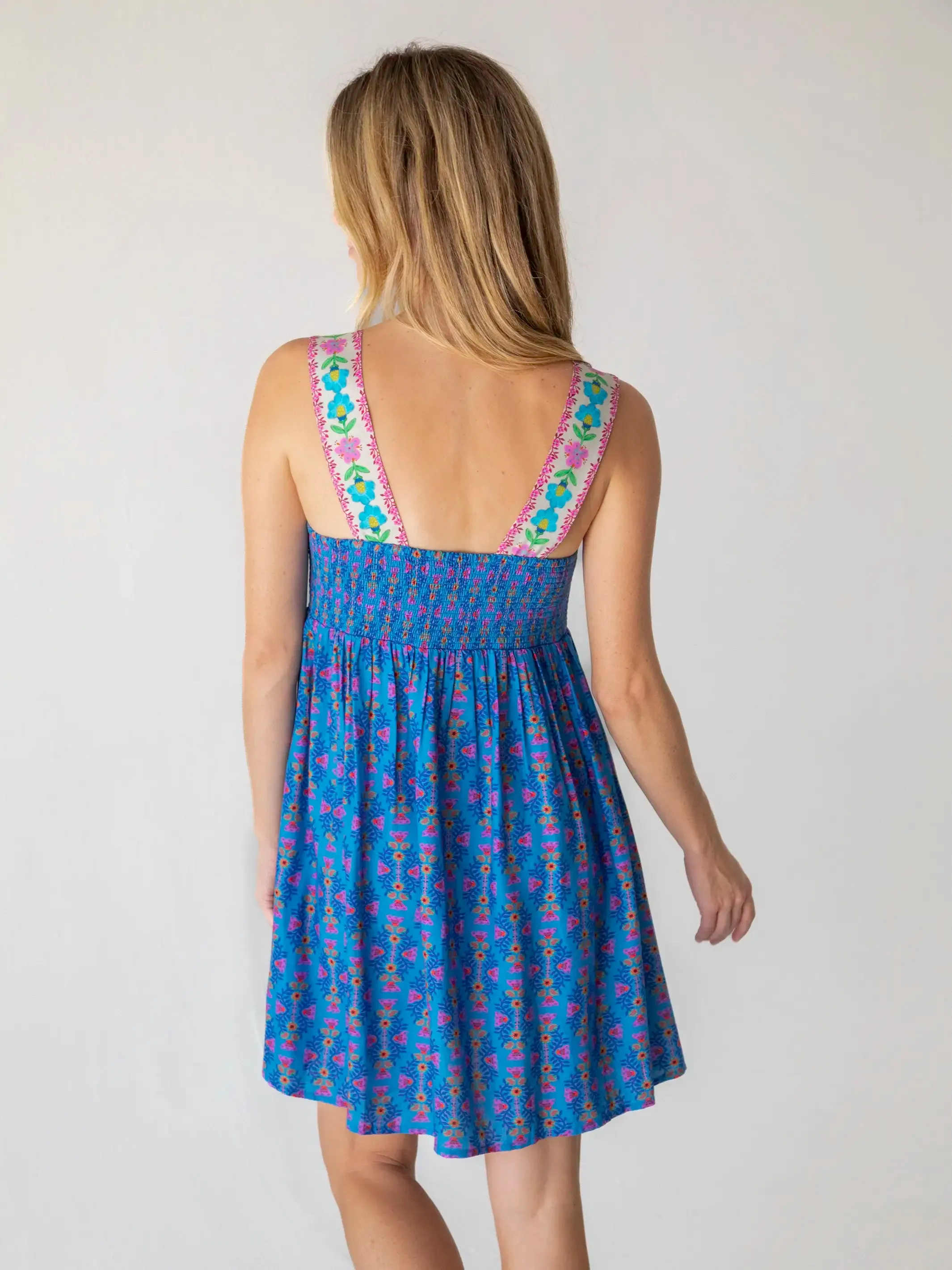 Tricia Mini Dress - Medallion Diamond Vines sold by NATURAL LIFE product image thumbnail 3