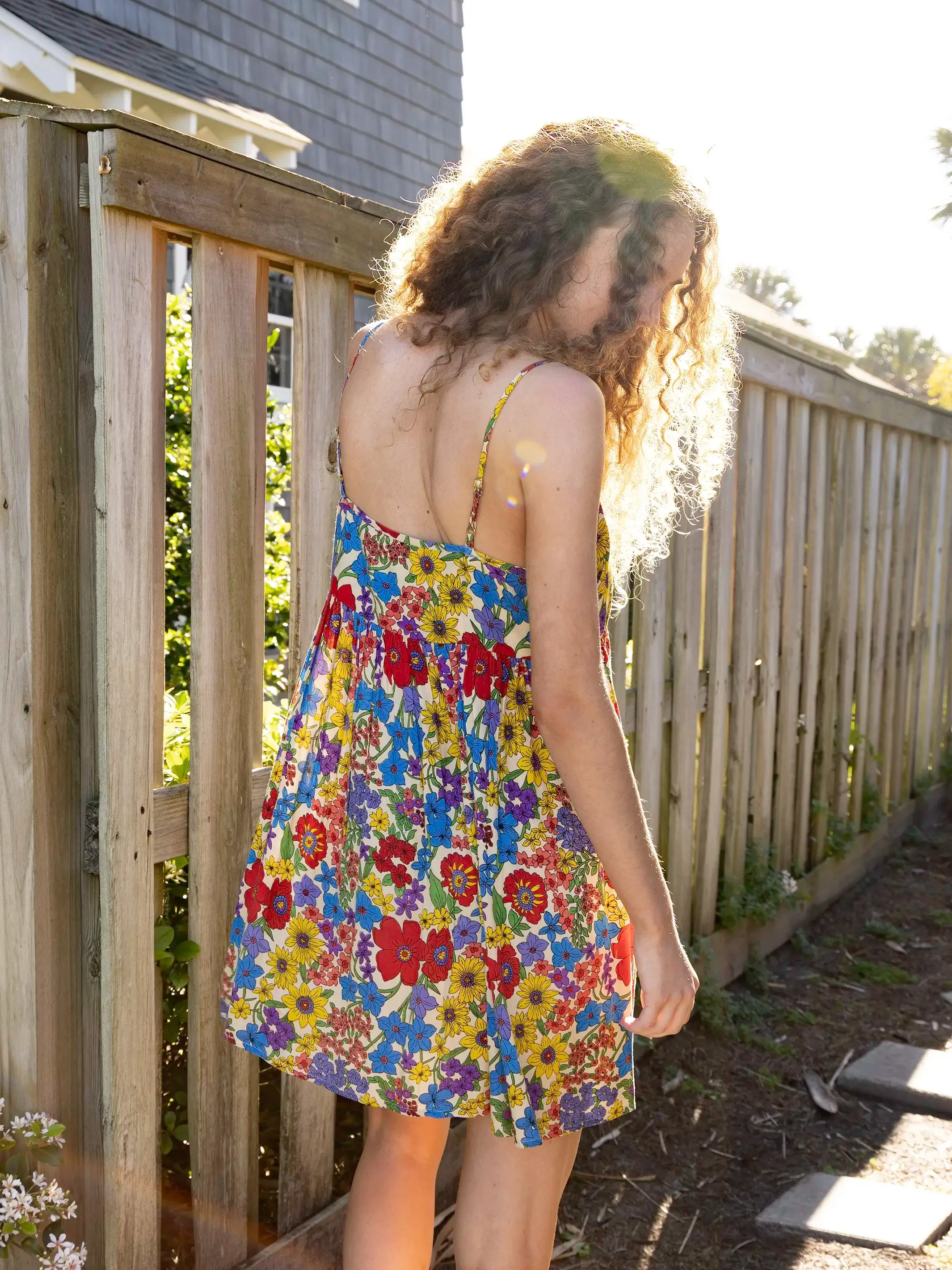 Gigi Mini Dress - Multicolored Calico Floral sold by NATURAL LIFE product image thumbnail 2