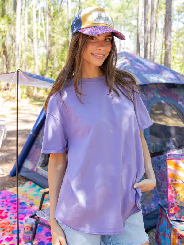 Take It In Cotton Tee - Lavender sold by NATURAL LIFE