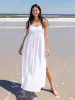 Tricia Maxi Dress - White Cotton Gauze sold by NATURAL LIFE