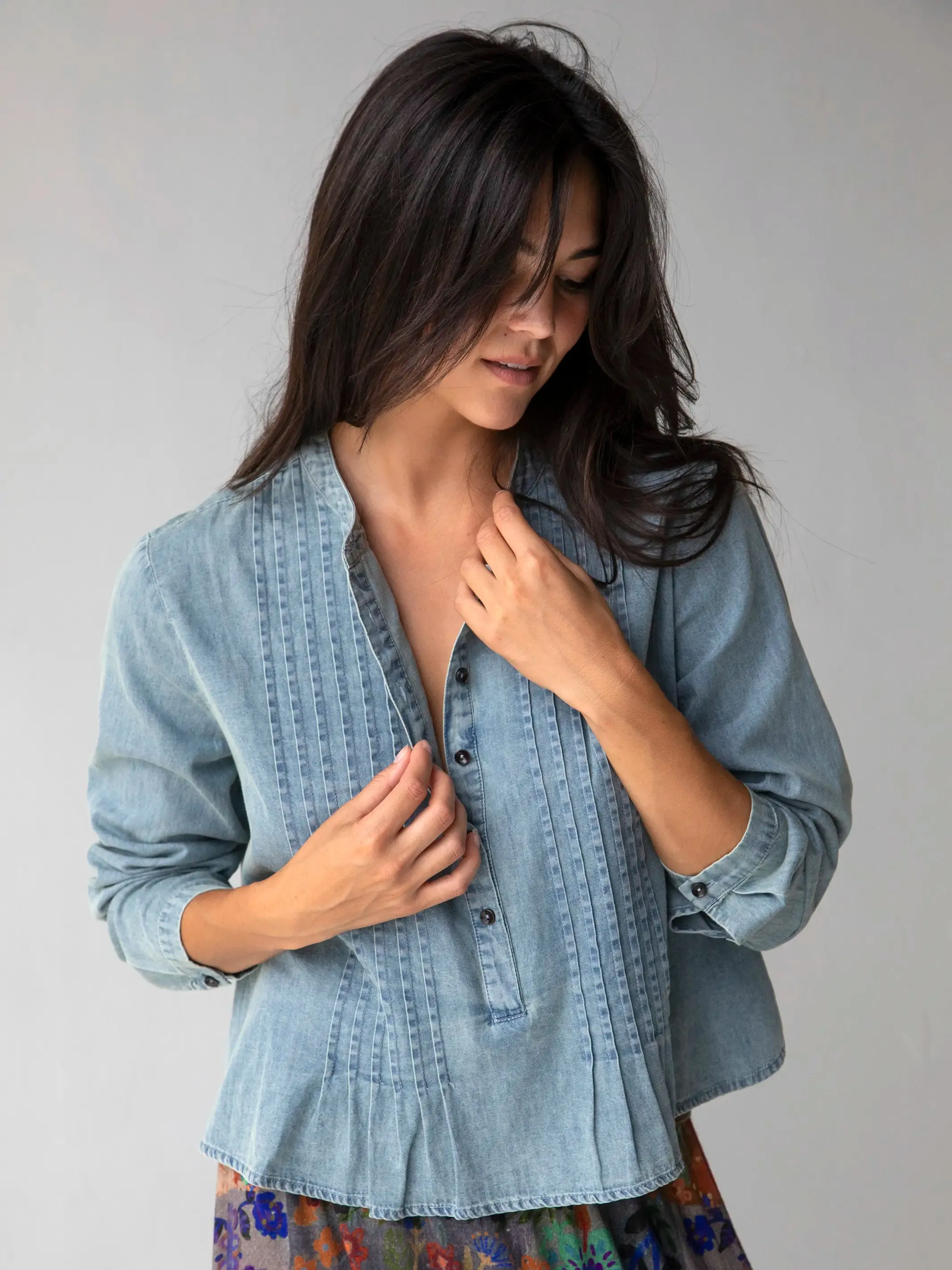 Montana Cotton Top - Denim sold by NATURAL LIFE