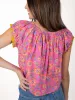 Camille Cotton Swing Top - Pink Painted Vines sold by NATURAL LIFE
