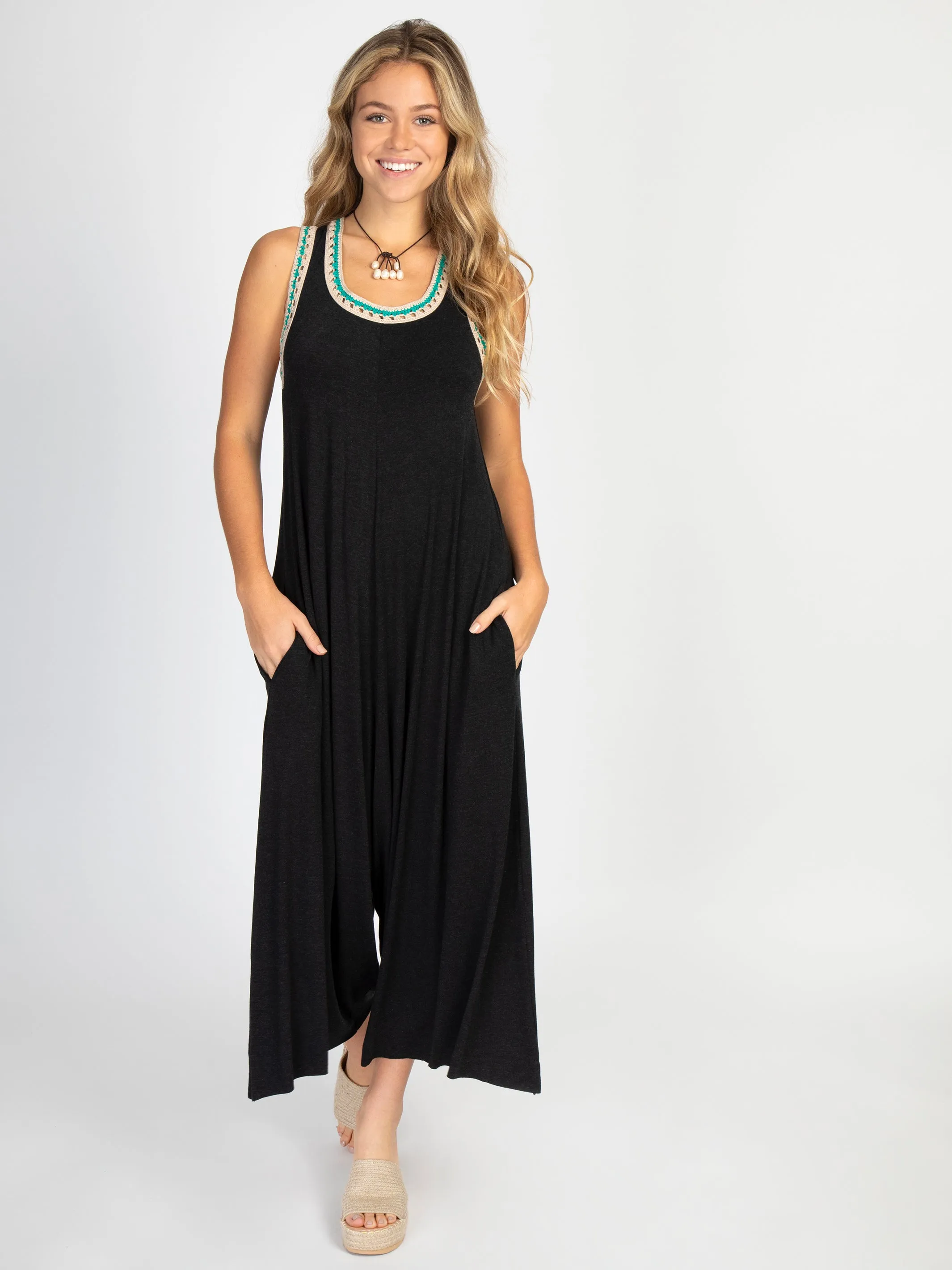 Willow "ButterSoft" Jumpsuit - Charcoal sold by NATURAL LIFE product image thumbnail 3