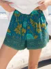 Maribel Shorts - Teal Sage Border sold by NATURAL LIFE