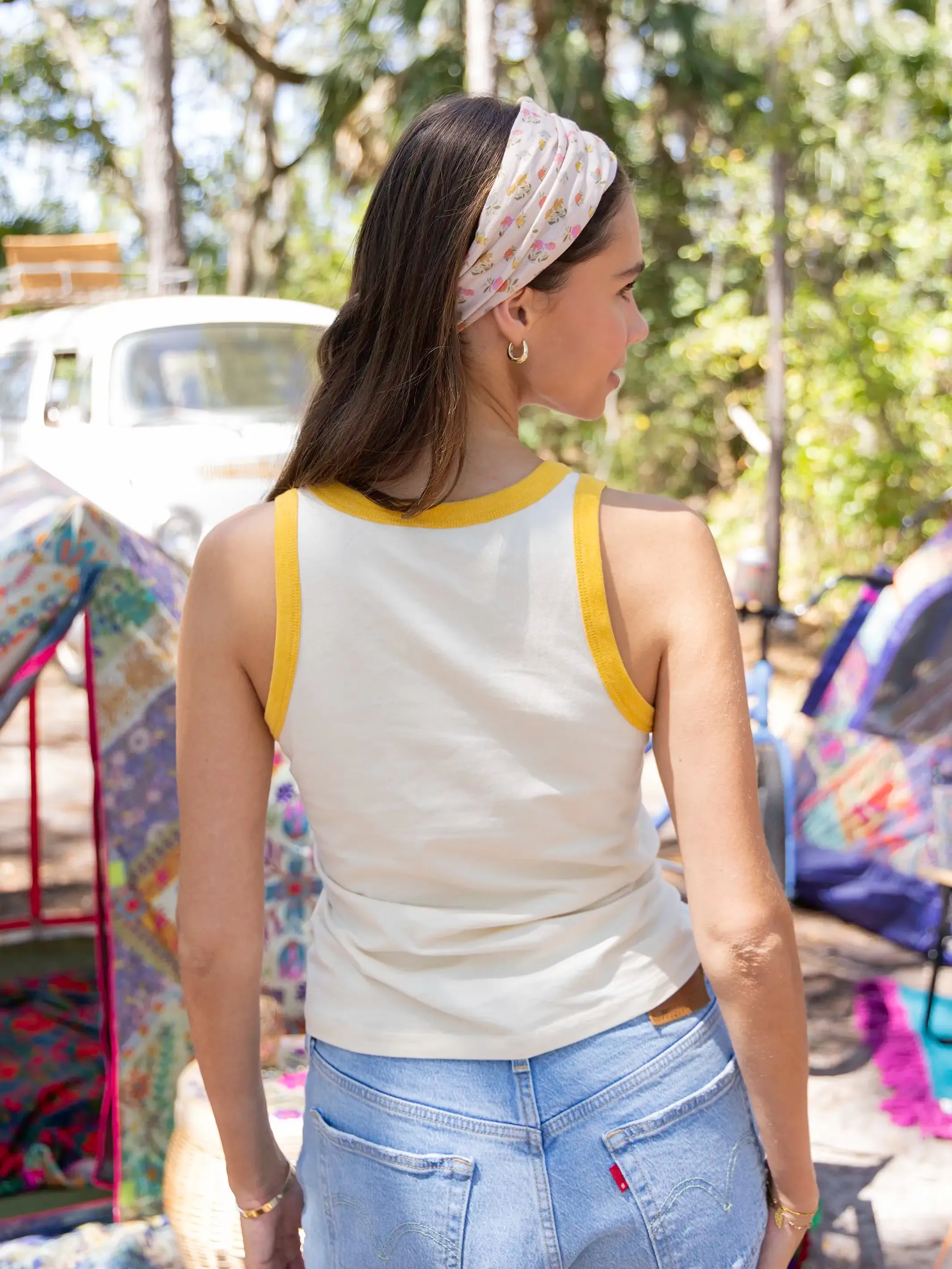 Ringer Tank Top - Ice Cream Cone sold by NATURAL LIFE product image thumbnail 2