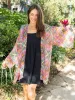 Sierra Kimono - Pink Floral Diamonds sold by NATURAL LIFE