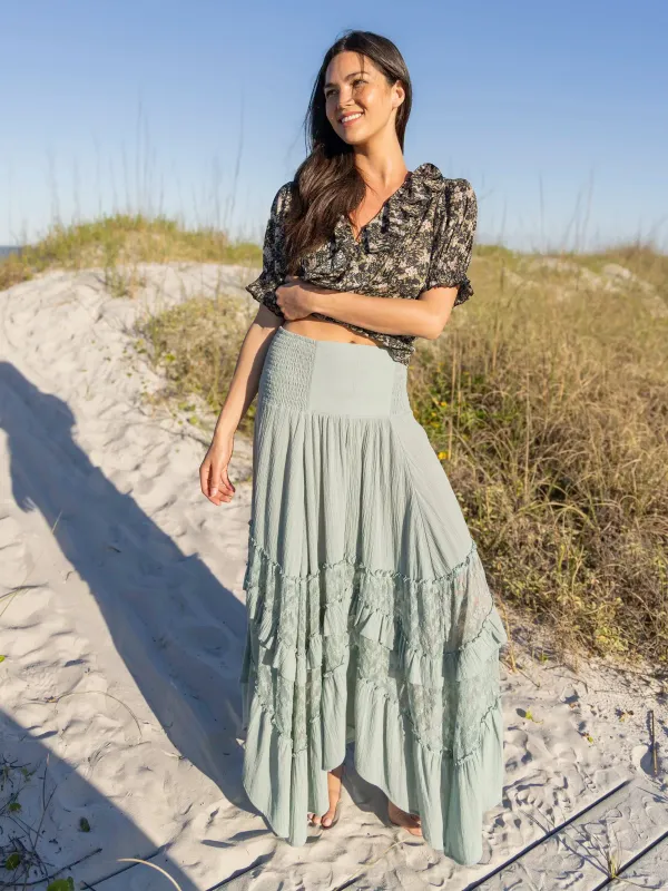 Feelin' Alive Lace Midi Skirt - Bay sold by NATURAL LIFE