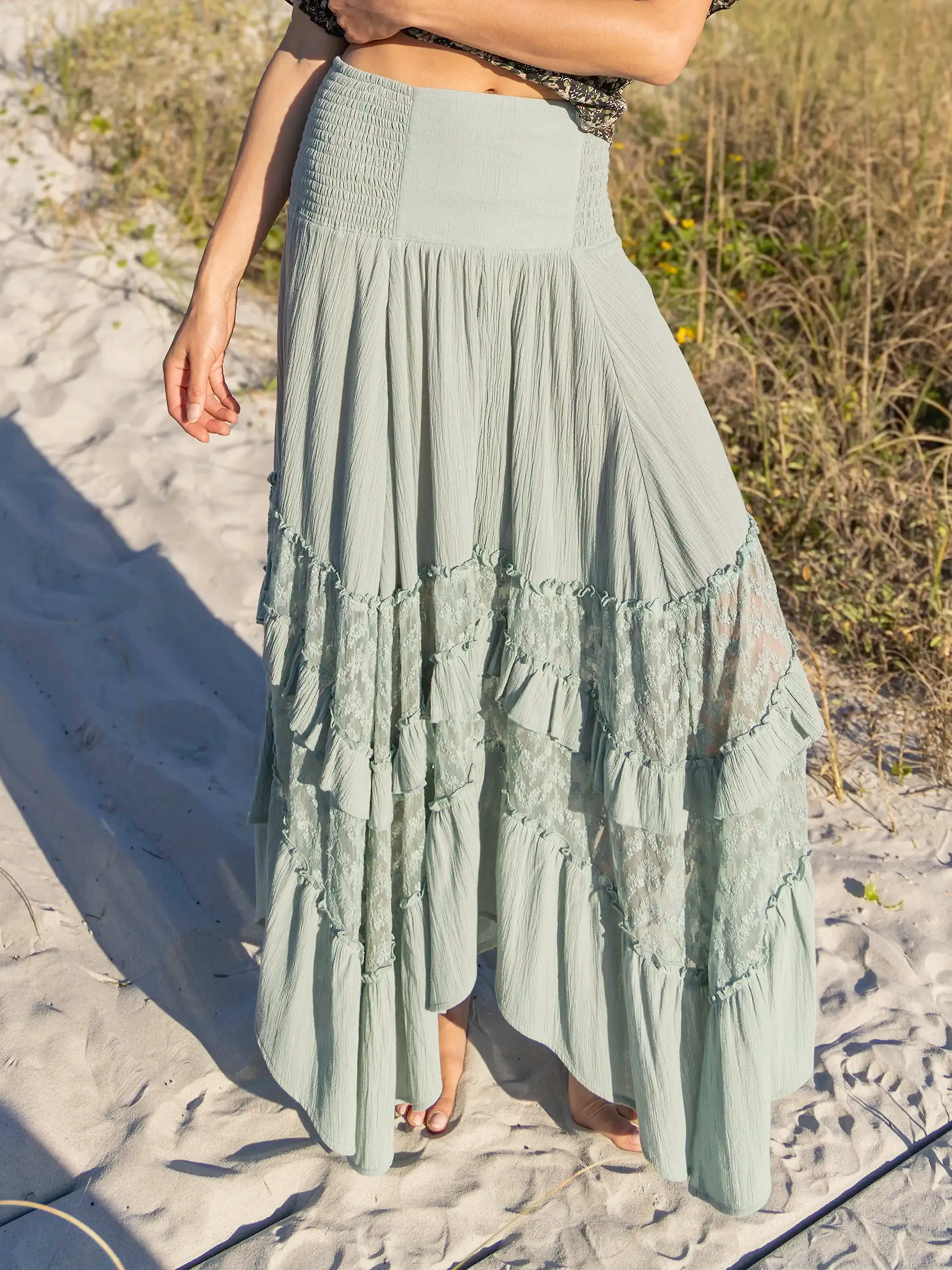 Feelin' Alive Lace Midi Skirt - Bay sold by NATURAL LIFE product image thumbnail 2