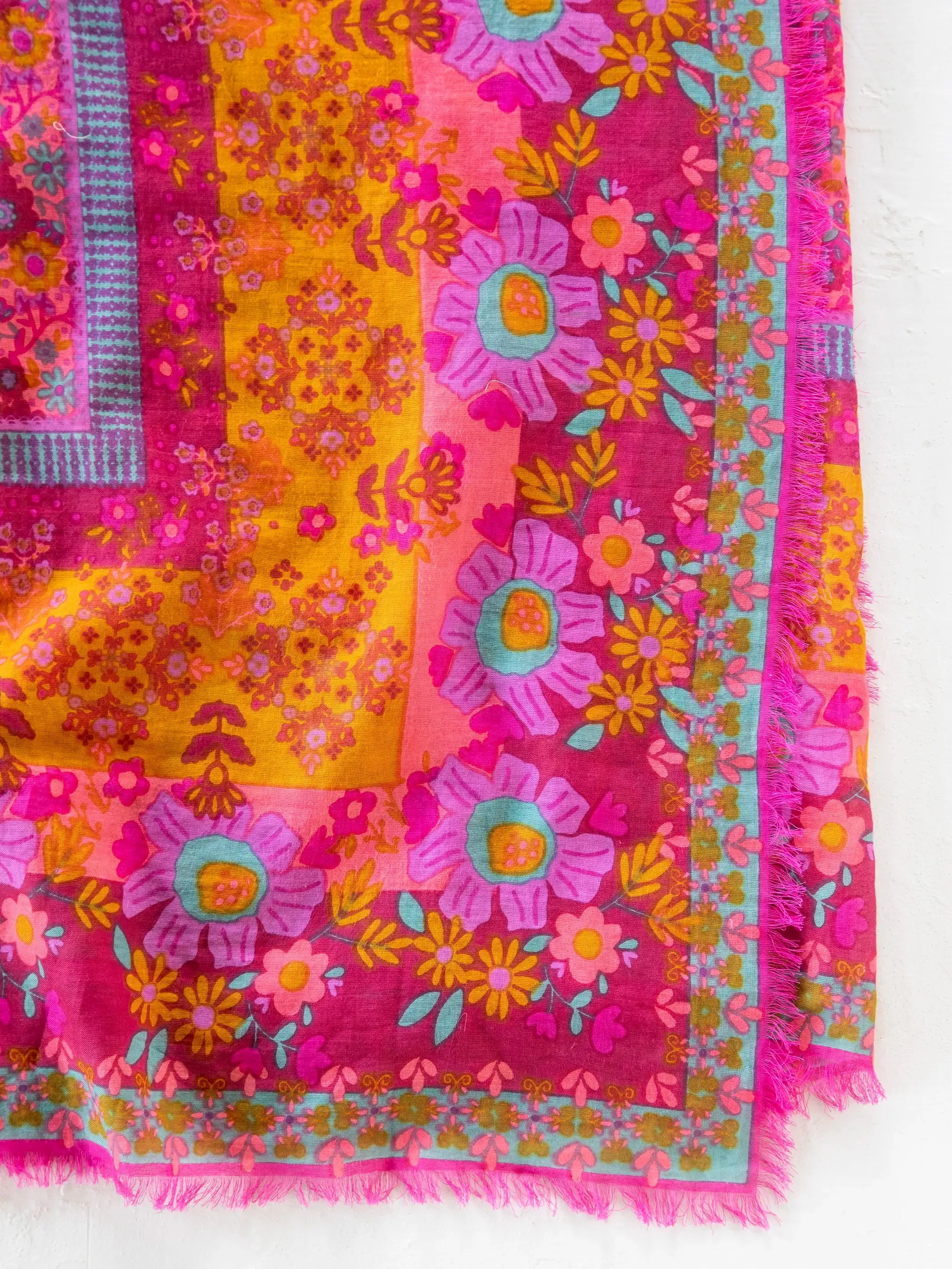 Printed Sarong - Magenta Borders sold by NATURAL LIFE product image thumbnail 4