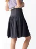 Feelin' Alive Mini Skirt - Charcoal Cotton sold by NATURAL LIFE