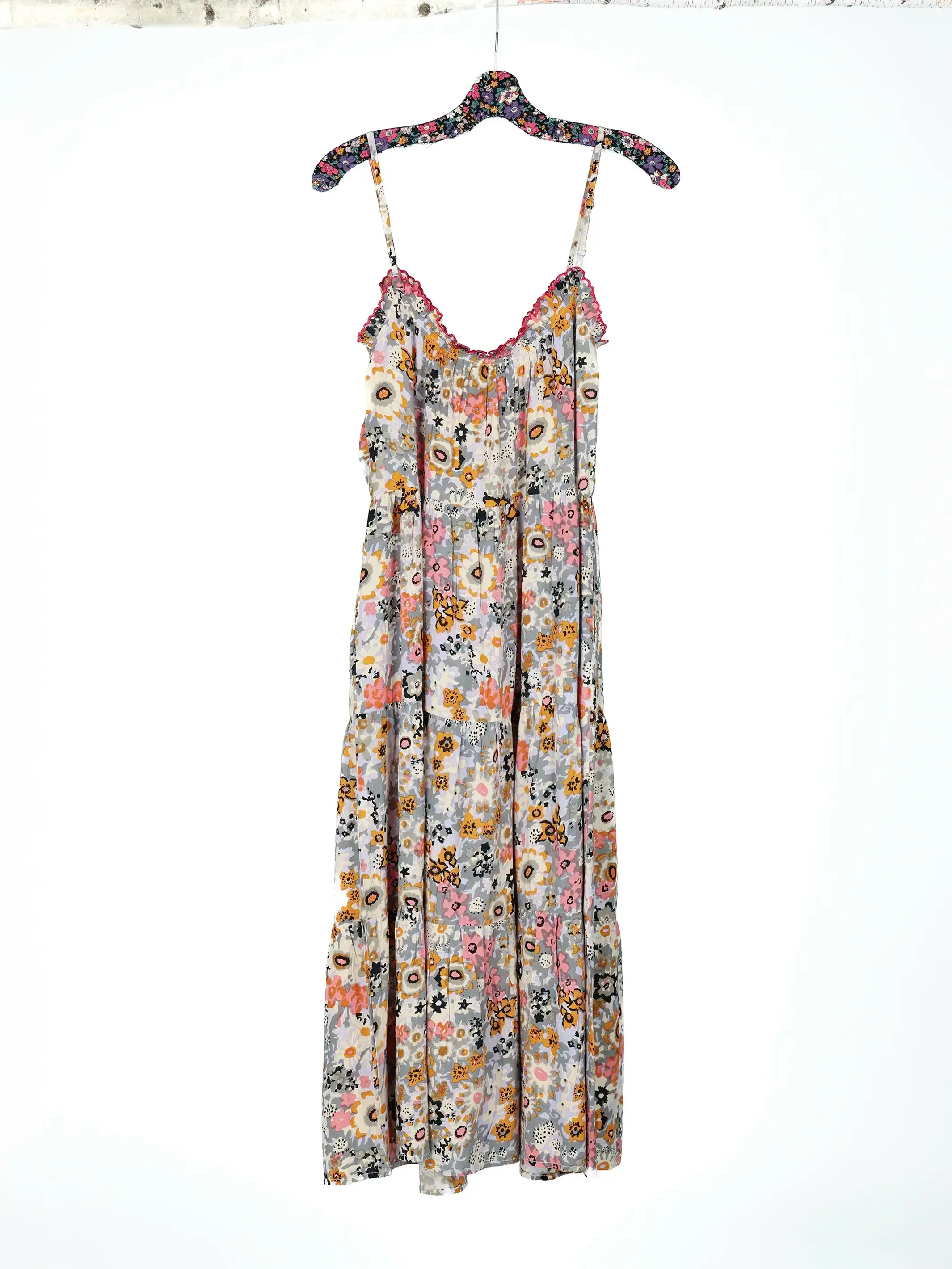 Harley Embroidered Midi Dress - Grey Garden sold by NATURAL LIFE product image thumbnail 3