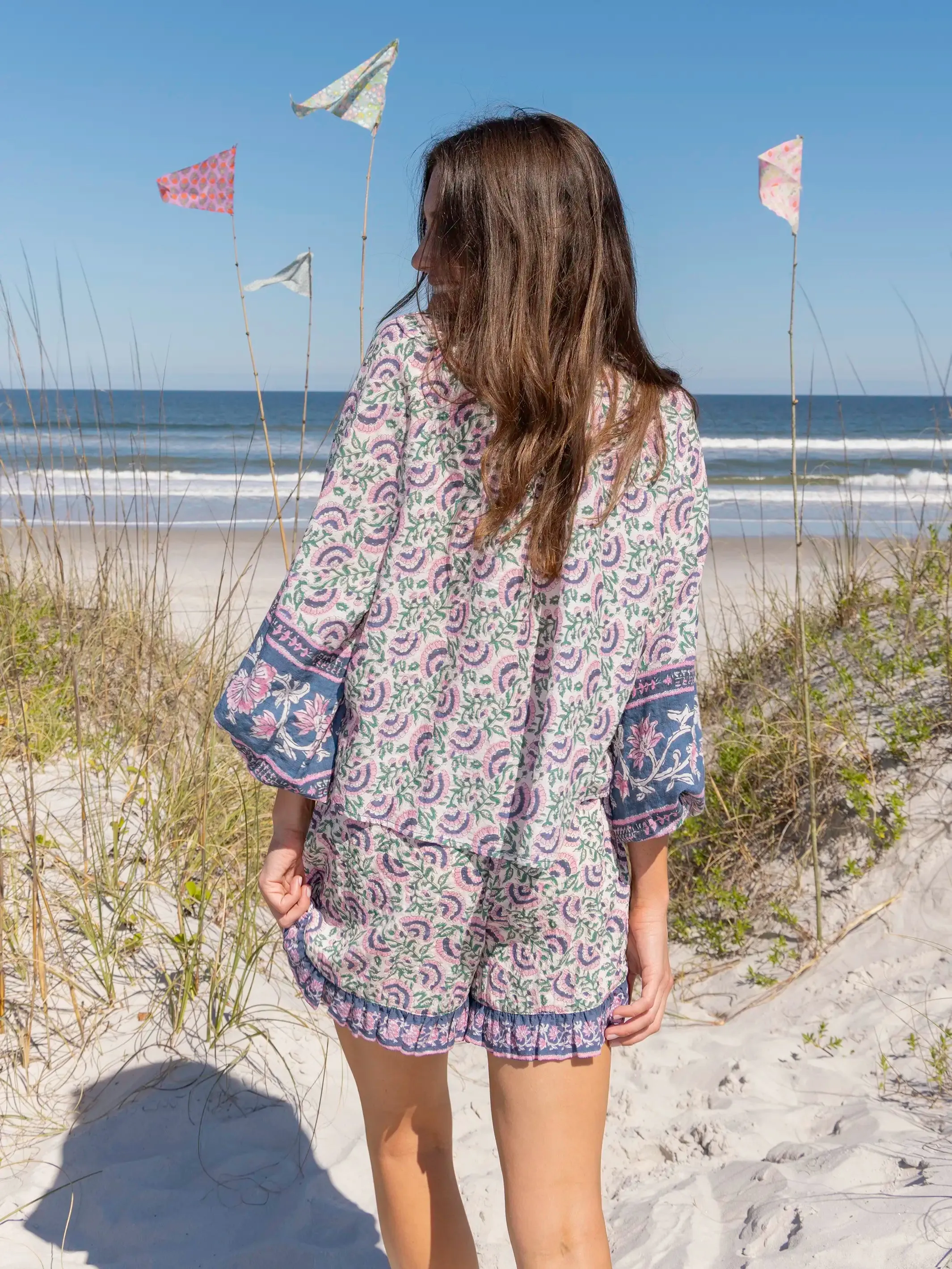 Get Up & Go Top - Purple Fan Floral sold by NATURAL LIFE product image thumbnail 3