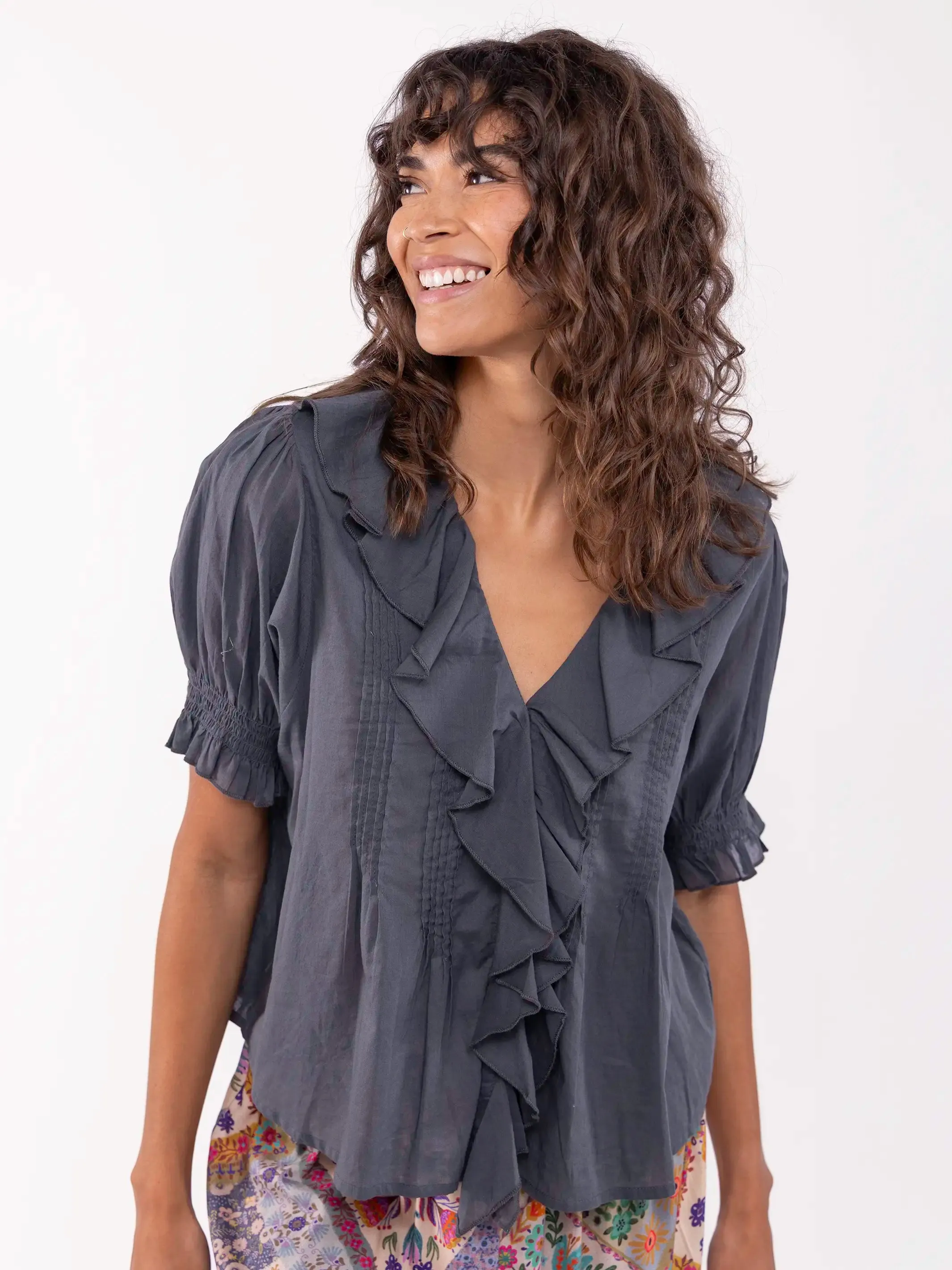 My Favorite Cotton Top - Charcoal sold by NATURAL LIFE