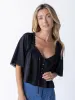 Prettiest Cotton Lace Blouse - Black sold by NATURAL LIFE