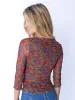 Florence Mesh Top - Woodcut Floral Bronze sold by NATURAL LIFE