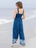 Sedona Jumpsuit - Indigo Shibori Stripe sold by NATURAL LIFE