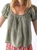 Sweet Nothings Embroidered Cotton Top - Olive sold by NATURAL LIFE