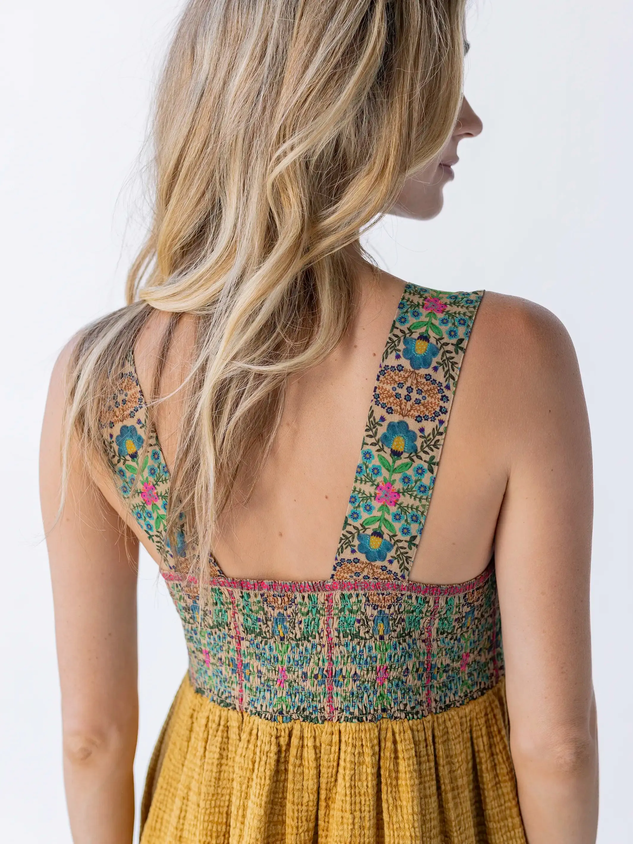 Tricia Maxi Dress - Mustard Gauze sold by NATURAL LIFE product image thumbnail 2