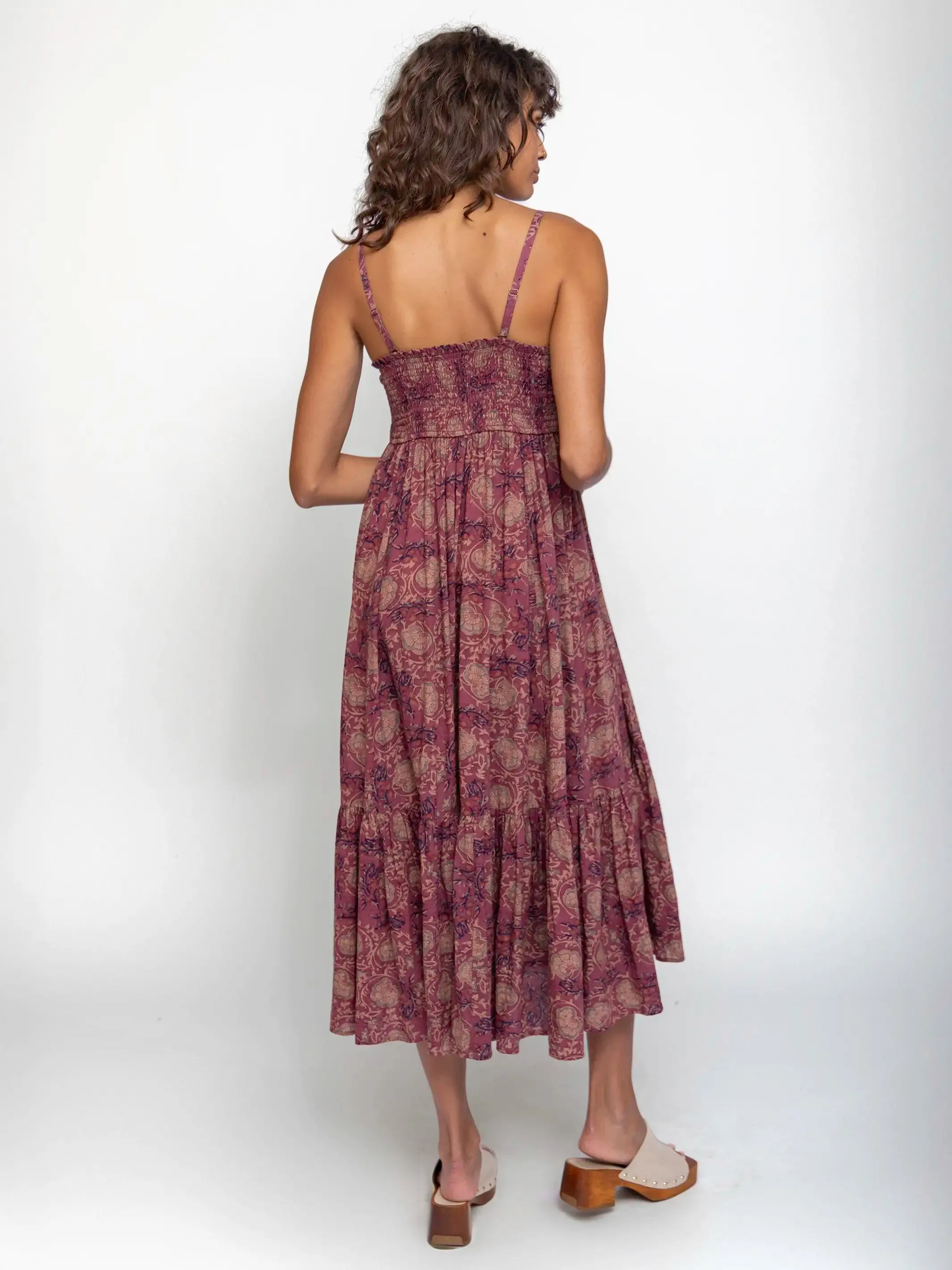 Flora Convertible Maxi Skirt - Mauve India Vines sold by NATURAL LIFE product image thumbnail 4