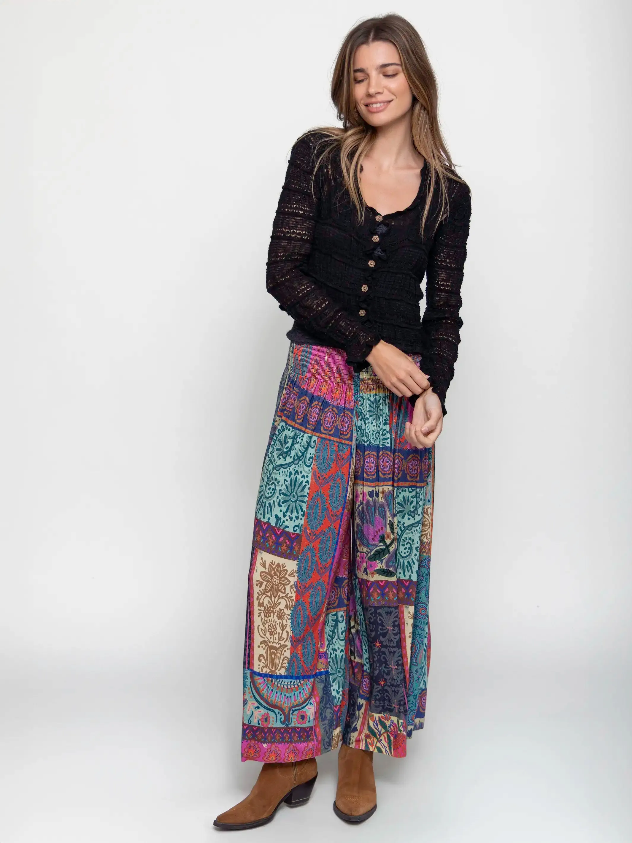 Juliet Ruffle Sweater Top - Black sold by NATURAL LIFE product image thumbnail 2