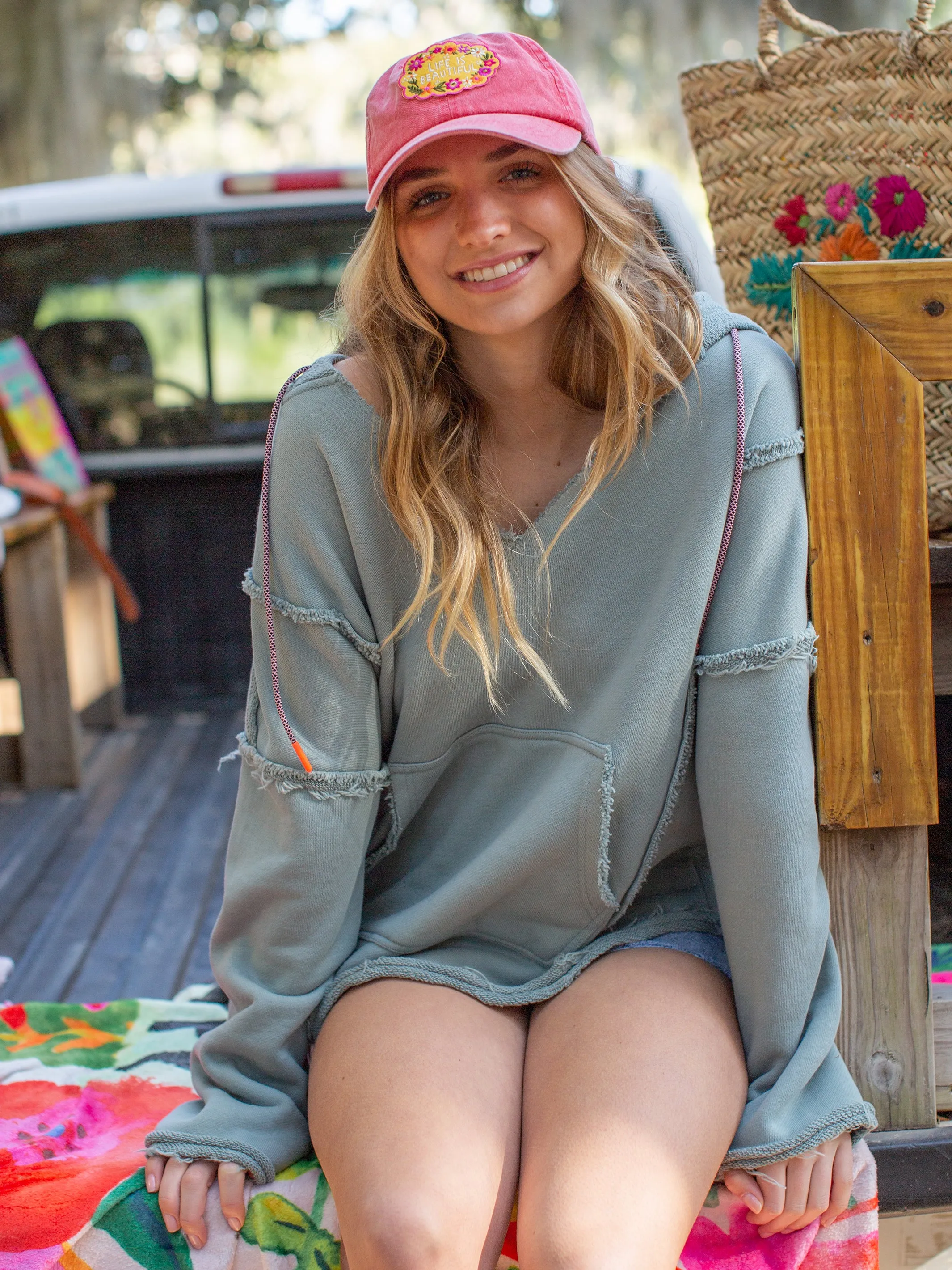 Cotton Weekend Hoodie - Bay sold by NATURAL LIFE