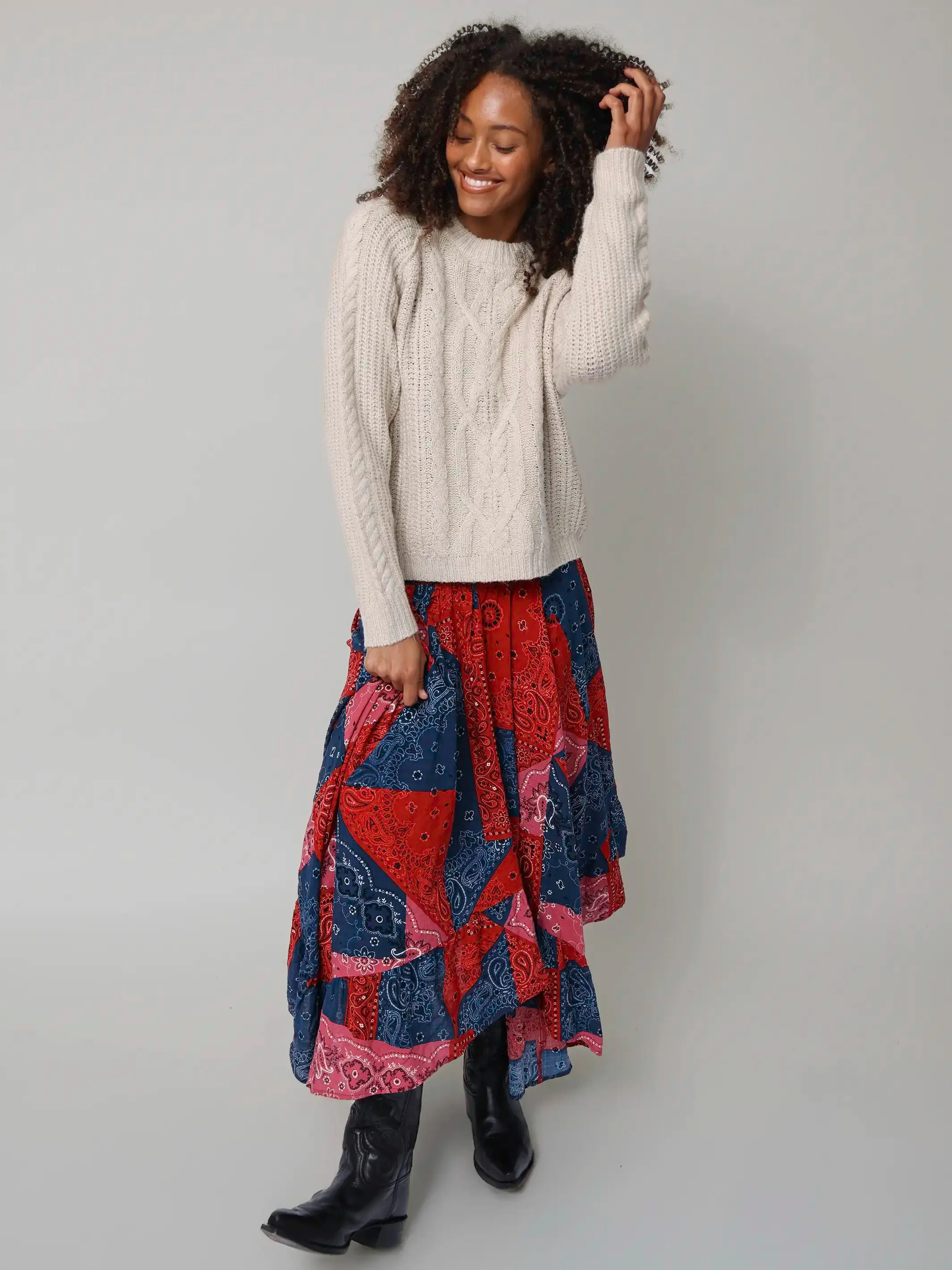 Super Soft Cable Knit Sweater - Oatmeal sold by NATURAL LIFE product image thumbnail 4