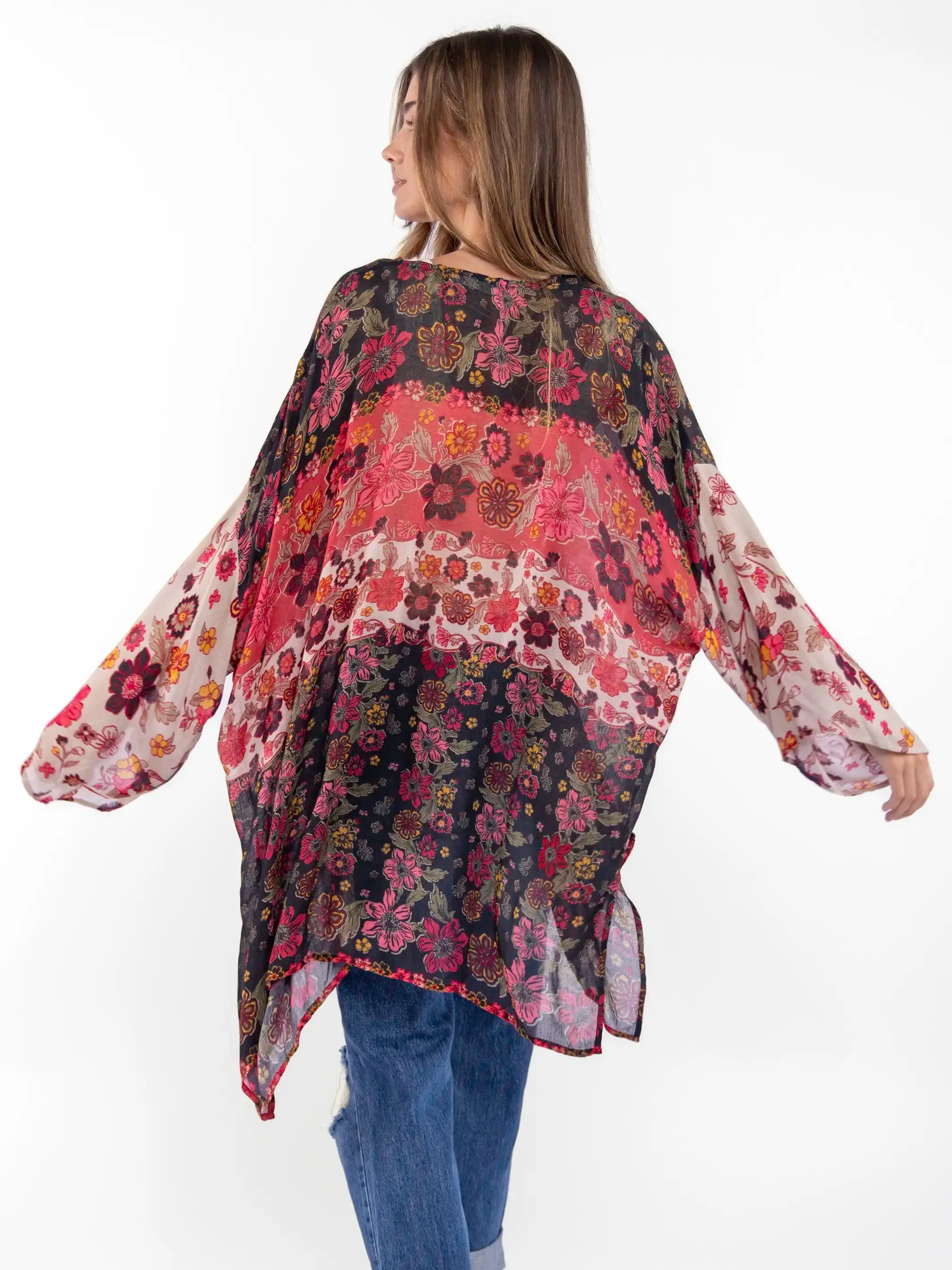 Sierra Kimono - Stella Blooms Tan sold by NATURAL LIFE