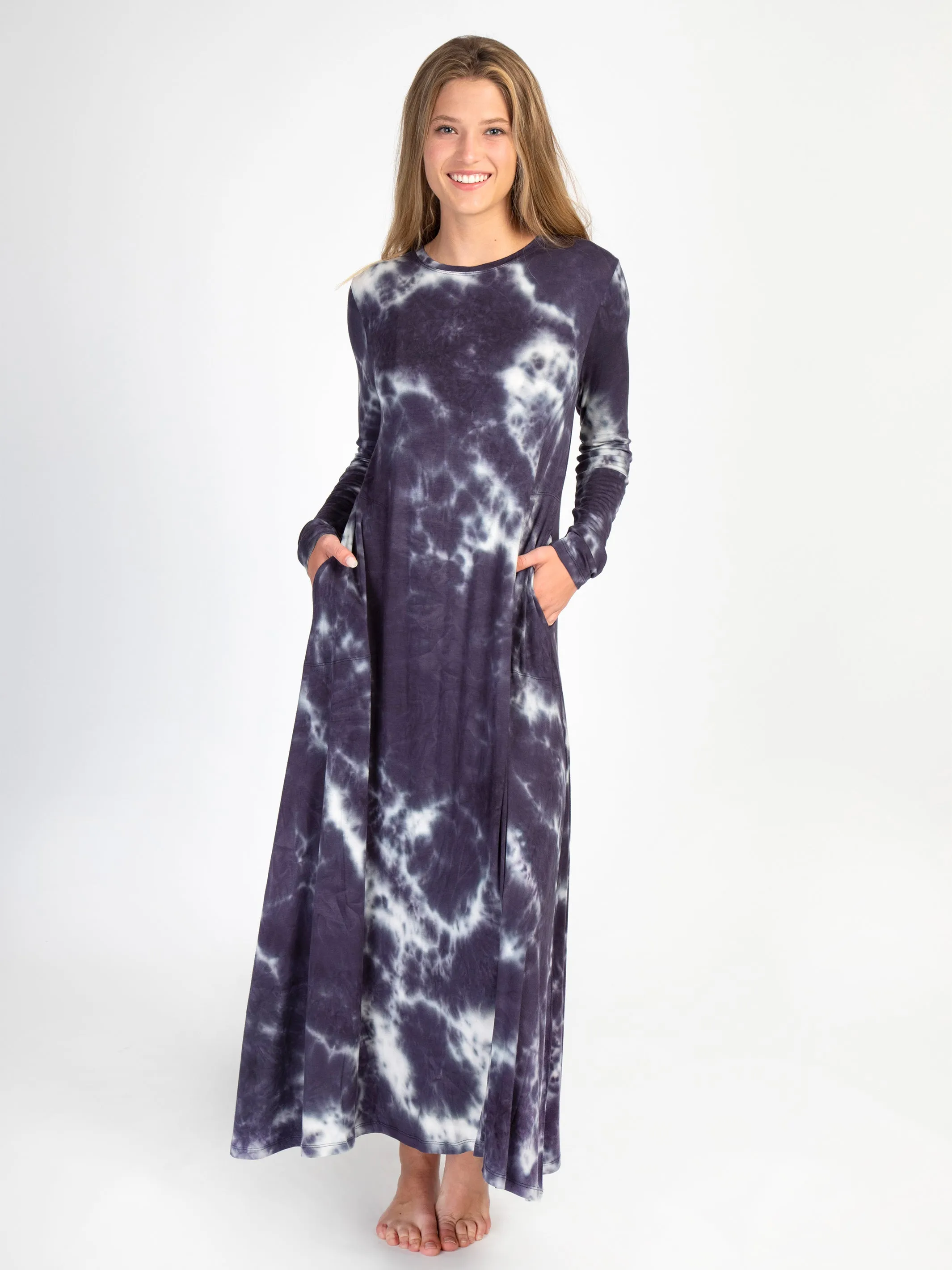 Stevie "ButterSoft" Knit Maxi Dress - Tie-Dye Midnight sold by NATURAL LIFE product image thumbnail 2