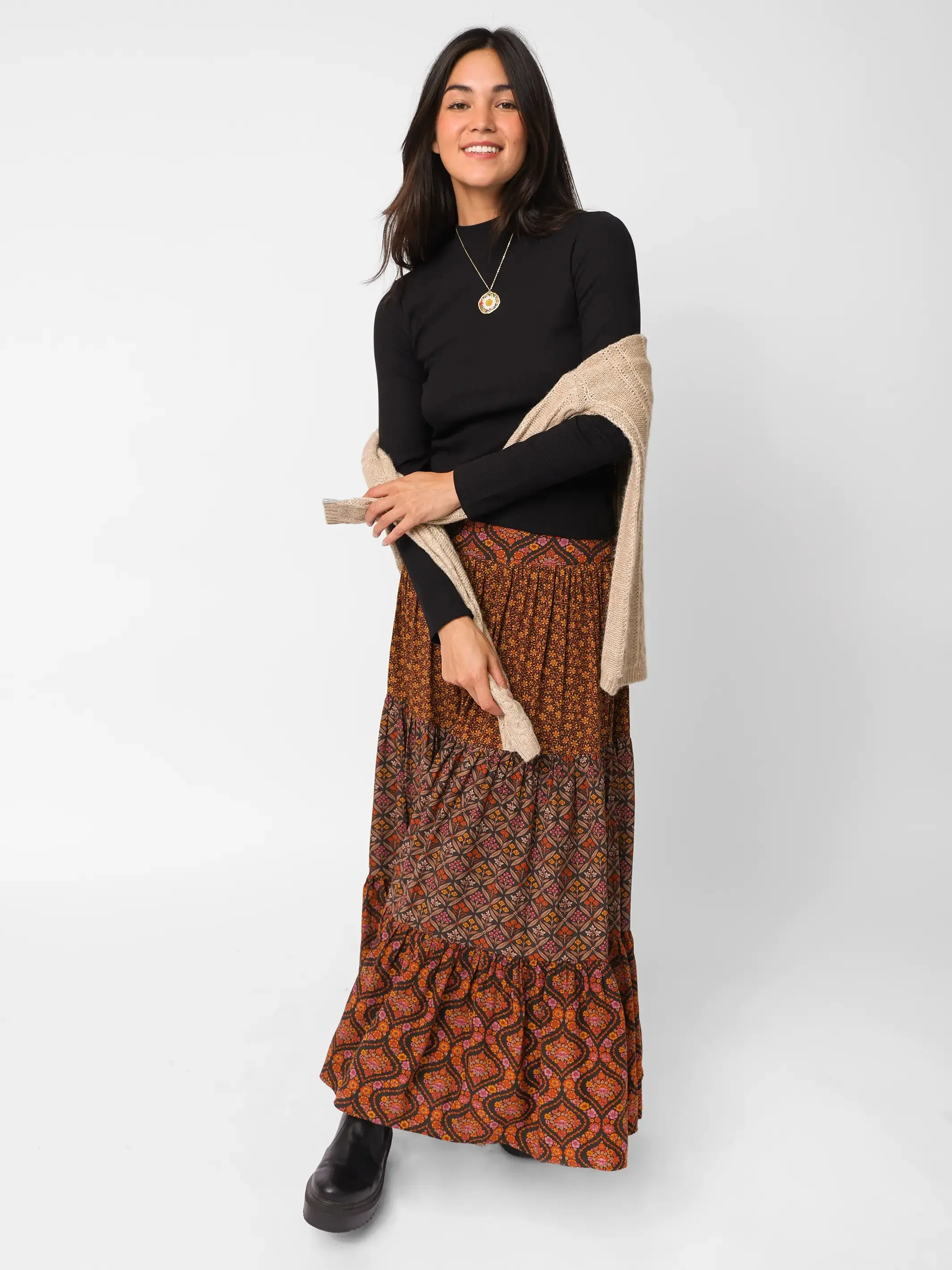 Audrey Ribbed Turtleneck - Black sold by NATURAL LIFE product image thumbnail 2