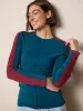 Austin Ribbed Knit Top - Teal sold by NATURAL LIFE