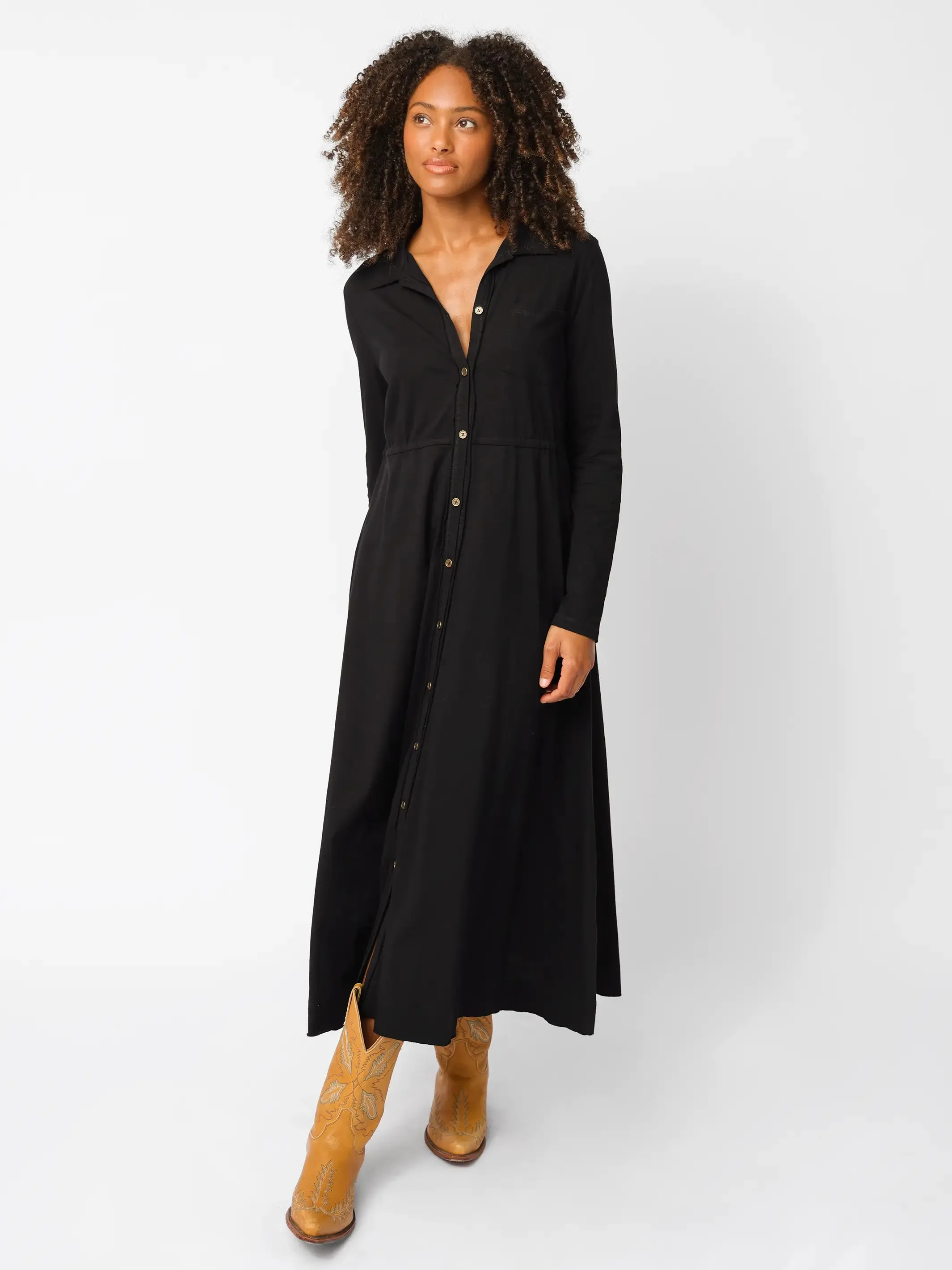 Christa Knit Cotton Maxi Dress - Black sold by NATURAL LIFE product image thumbnail 4