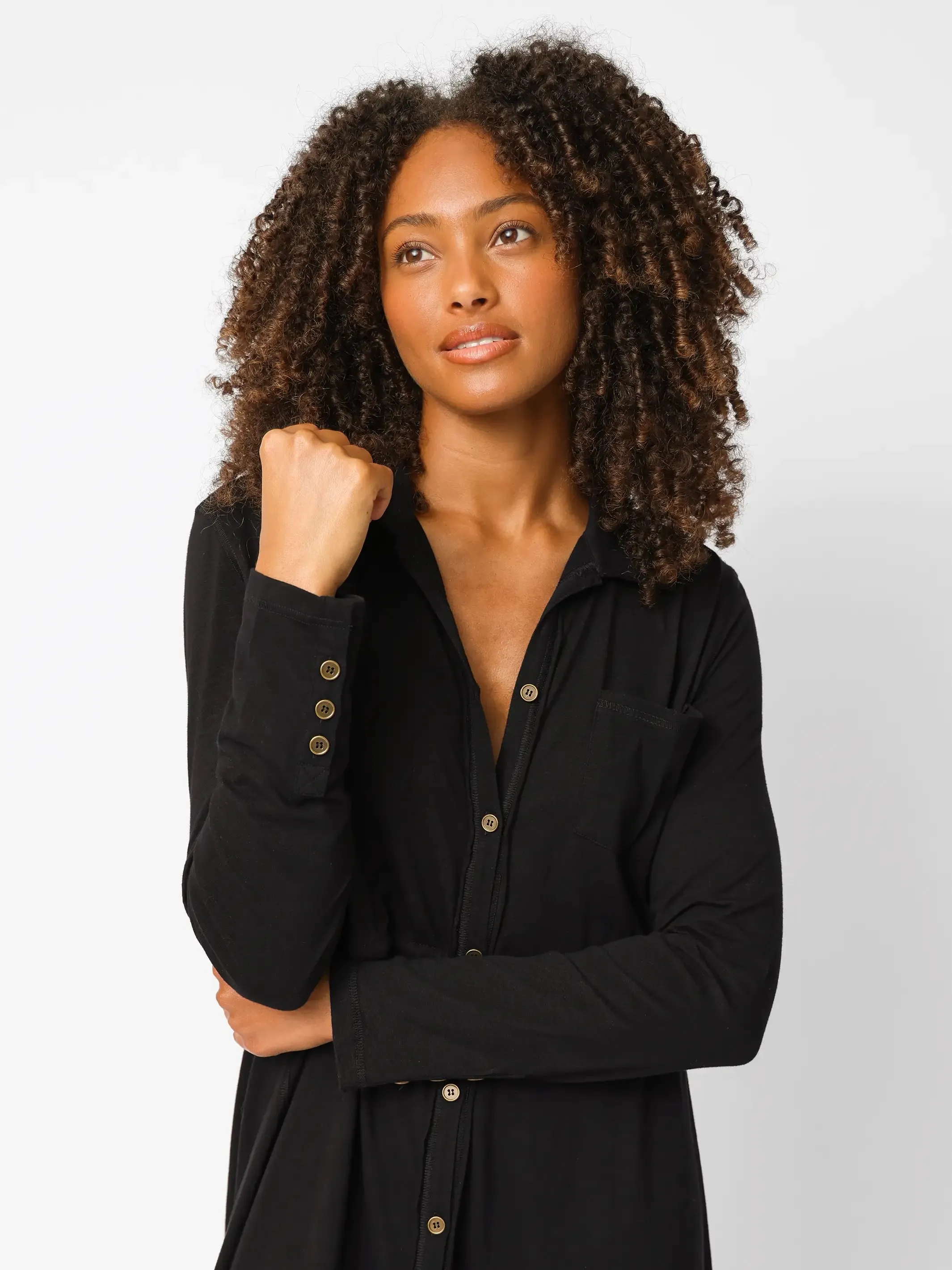 Christa Knit Cotton Maxi Dress - Black sold by NATURAL LIFE product image thumbnail 2