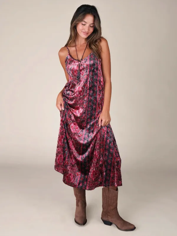 Gracie Velvet Slip Maxi Dress - Botanical Mocha sold by NATURAL LIFE