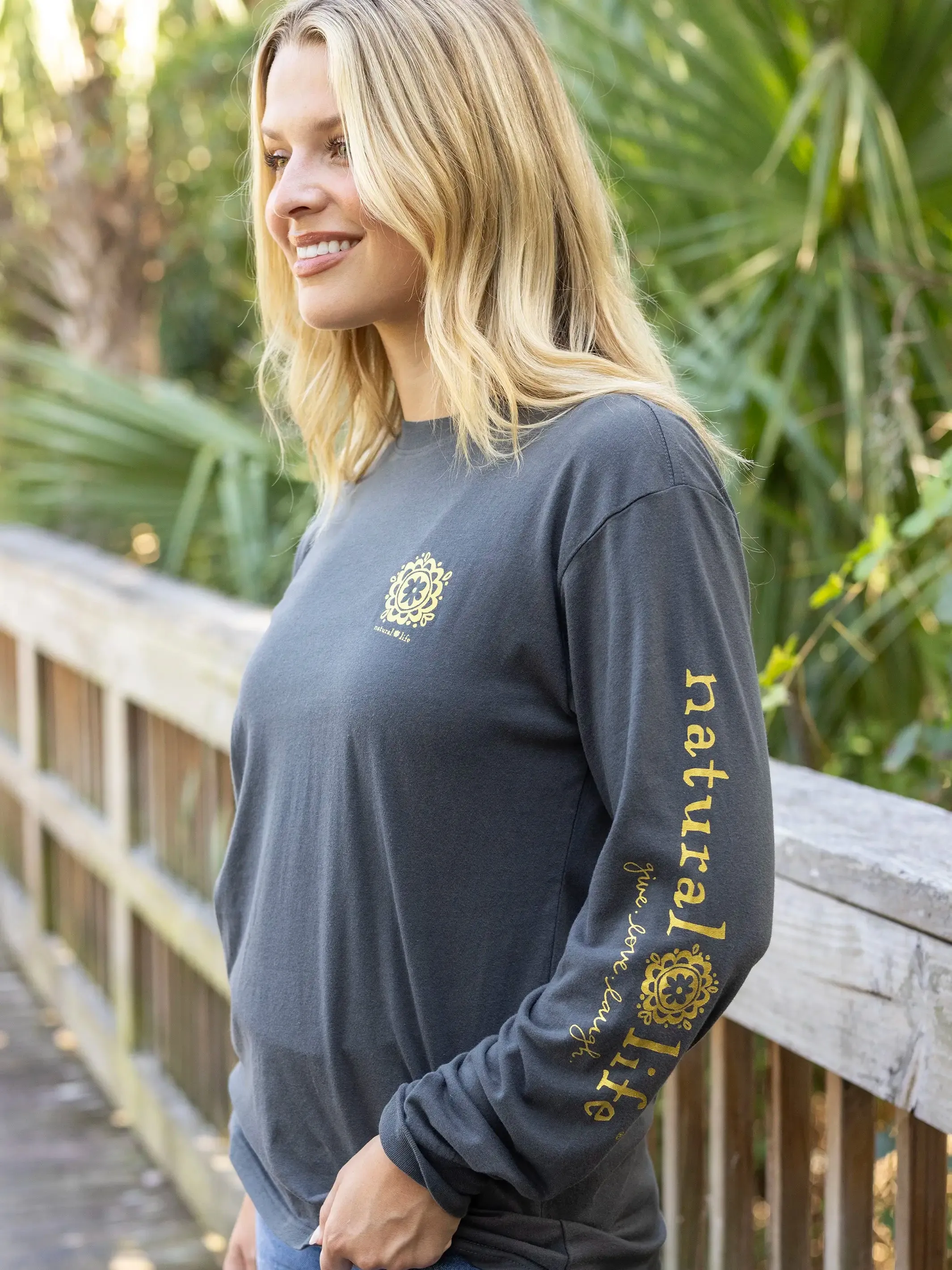 Long Sleeve Cotton Comfy Tee Shirt - Every Dog Has A Home sold by NATURAL LIFE product image thumbnail 3