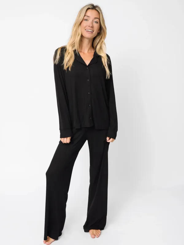 By the Fire Pajama Set - Black sold by NATURAL LIFE