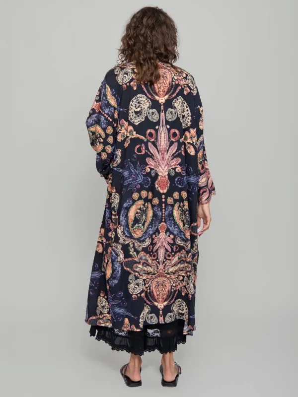 Camila Kimono - Black Motif sold by NATURAL LIFE