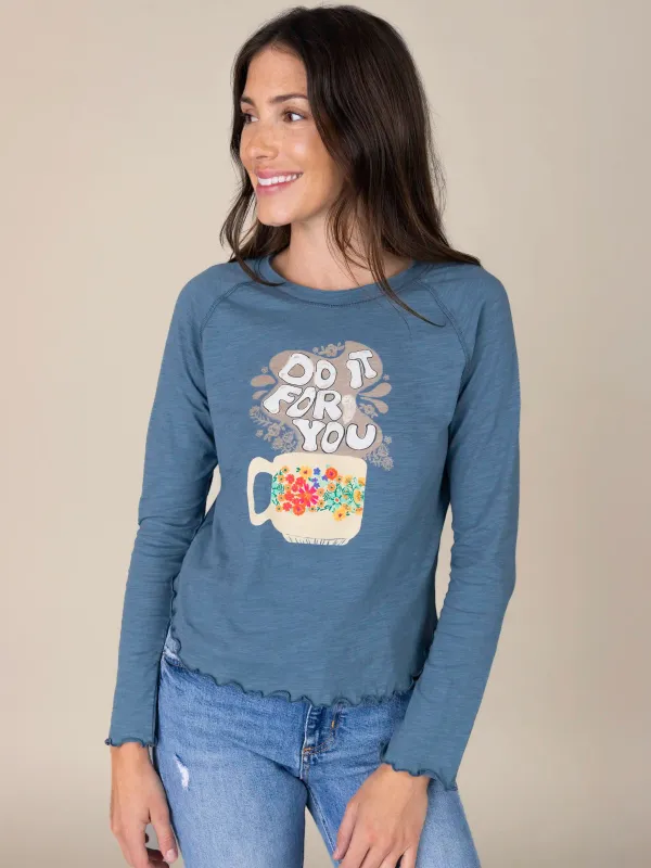 Lily Cotton Long Sleeve Tee Shirt - Do It For You sold by NATURAL LIFE