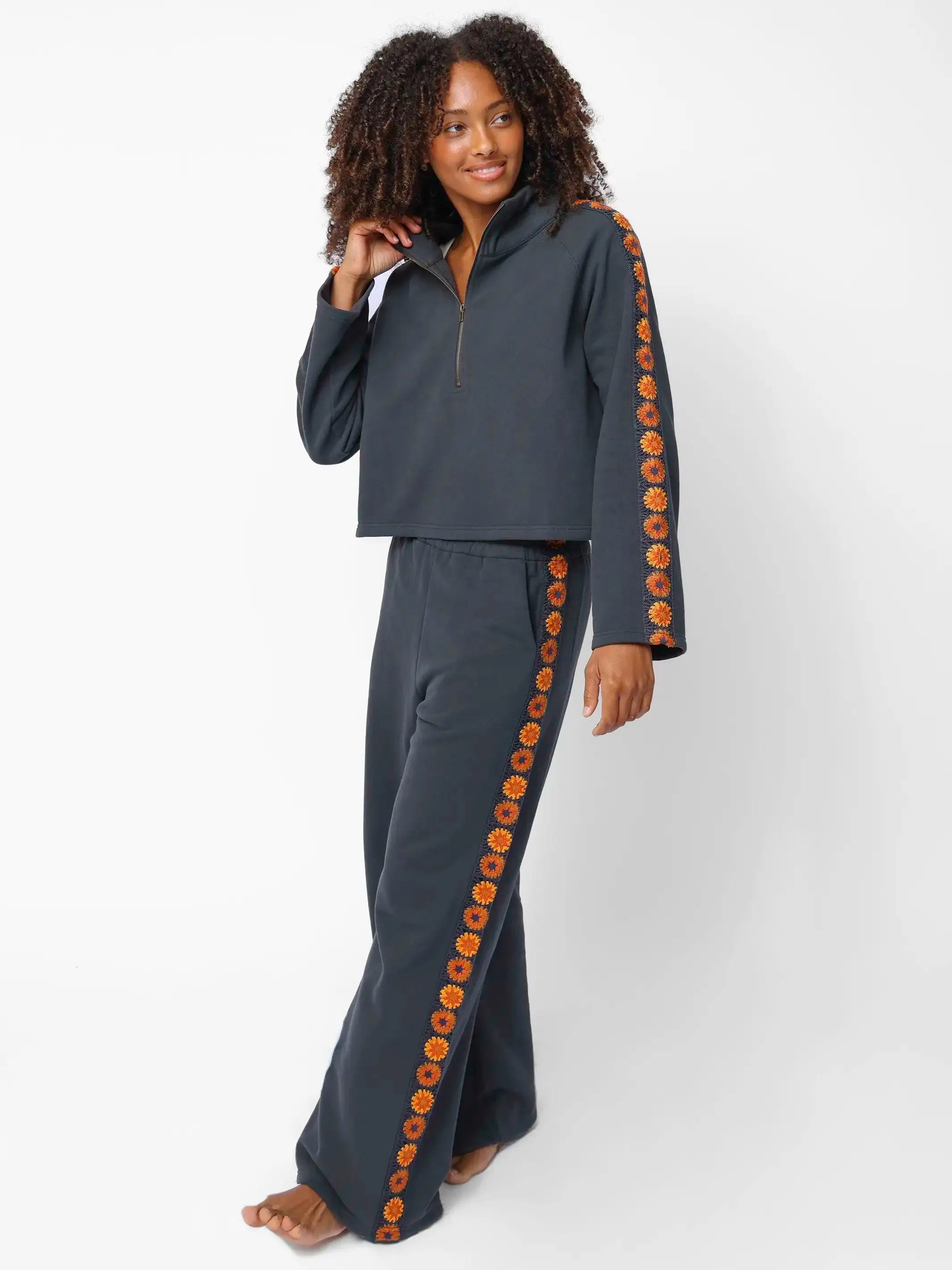 Lyvie Trim Sweatshirt - Charcoal sold by NATURAL LIFE product image thumbnail 4