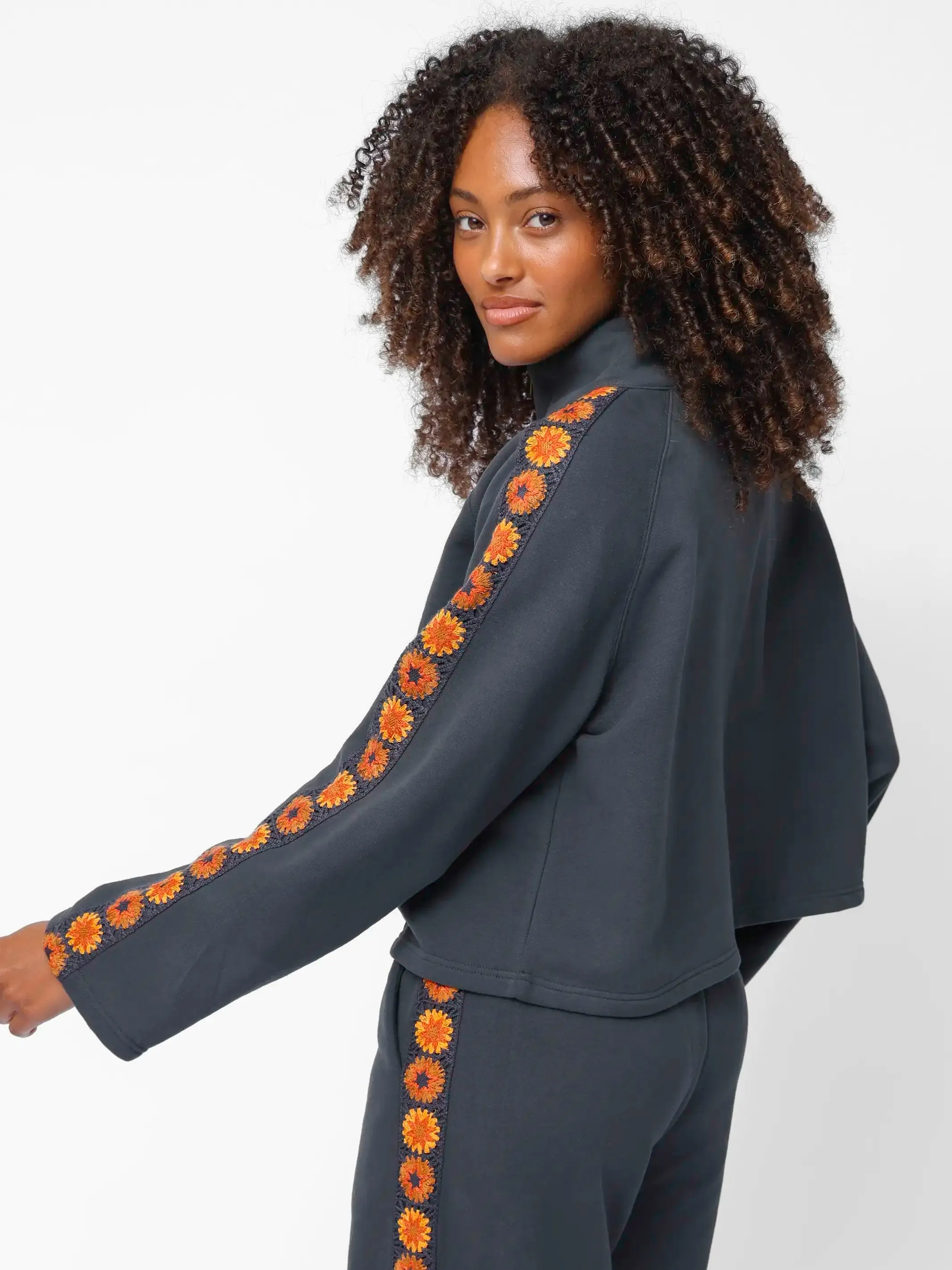 Lyvie Trim Sweatshirt - Charcoal sold by NATURAL LIFE product image thumbnail 3