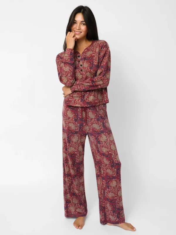 Peyton Lounge Set - Mauve India Vines sold by NATURAL LIFE