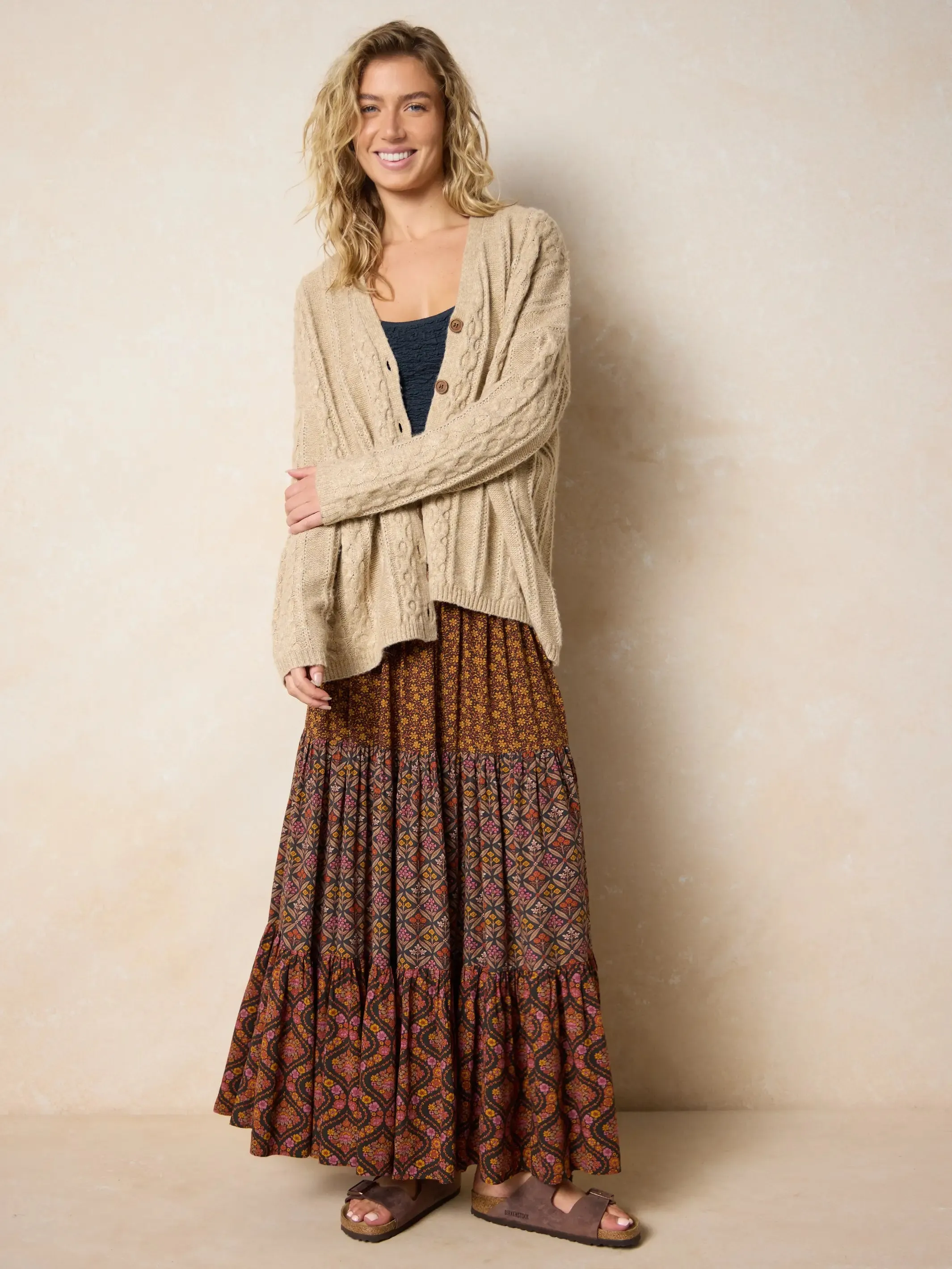 So Soft Grandpa Cardigan - Tan sold by NATURAL LIFE product image thumbnail 2