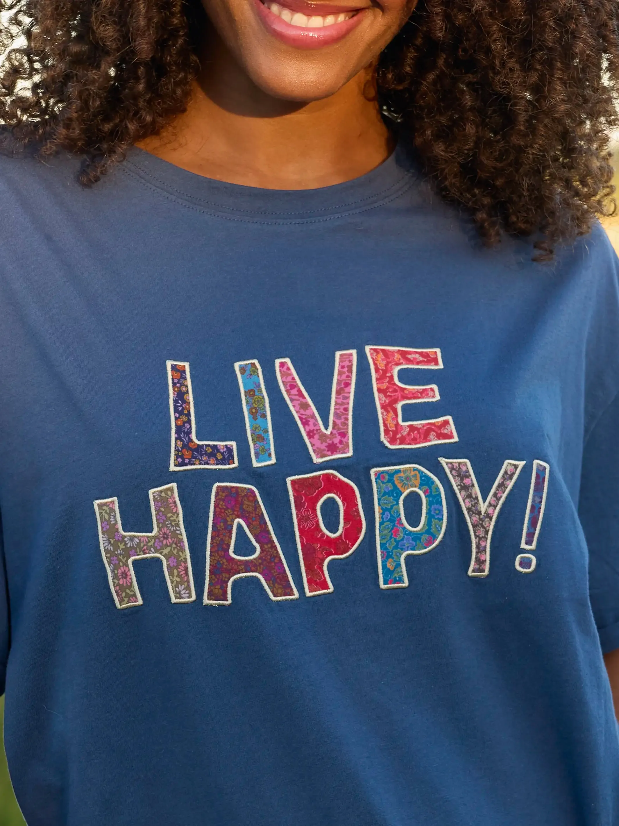 Take It In Cotton Applique Tee - Live Happy sold by NATURAL LIFE product image thumbnail 3