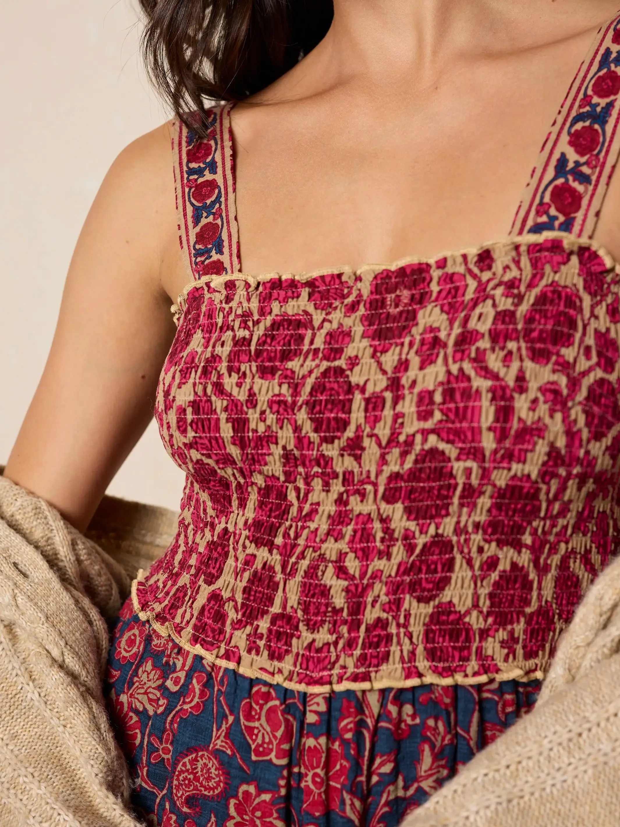 Sedona Jumpsuit - Ornate Paisley Navy sold by NATURAL LIFE product image thumbnail 2