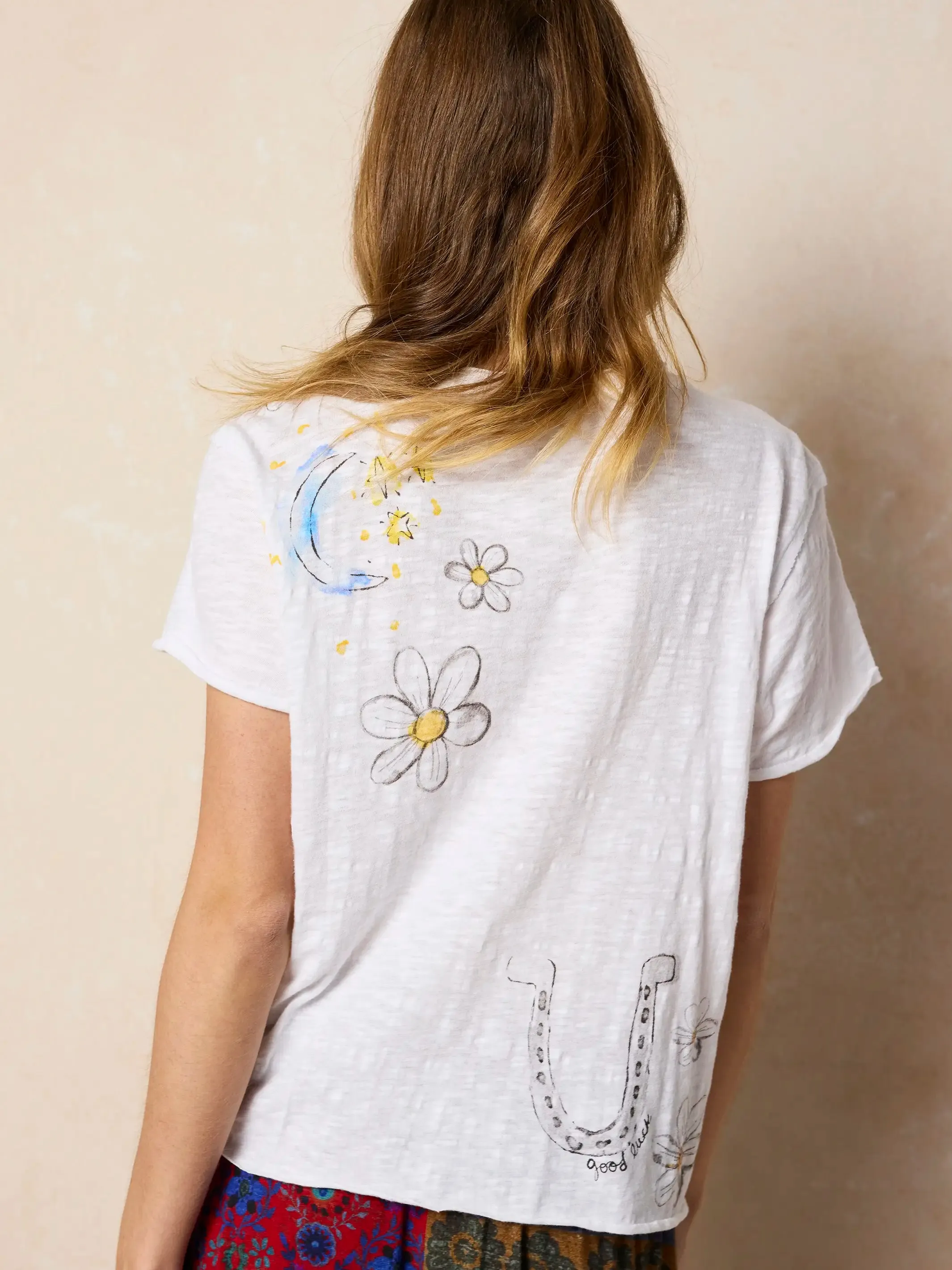 Aidan Cotton Tee - White sold by NATURAL LIFE product image thumbnail 2