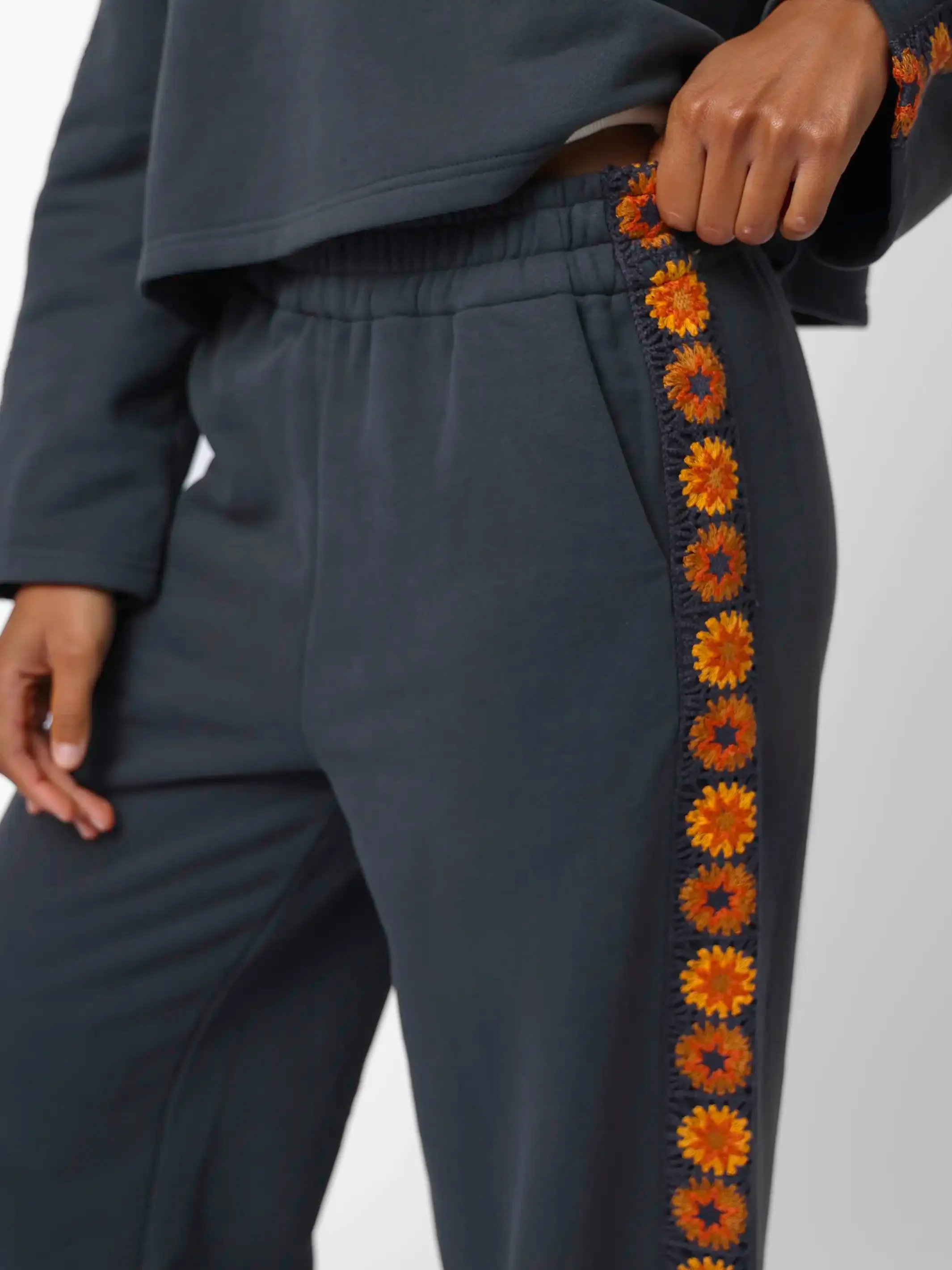Lyvie Trim Sweatpants - Charcoal sold by NATURAL LIFE product image thumbnail 2