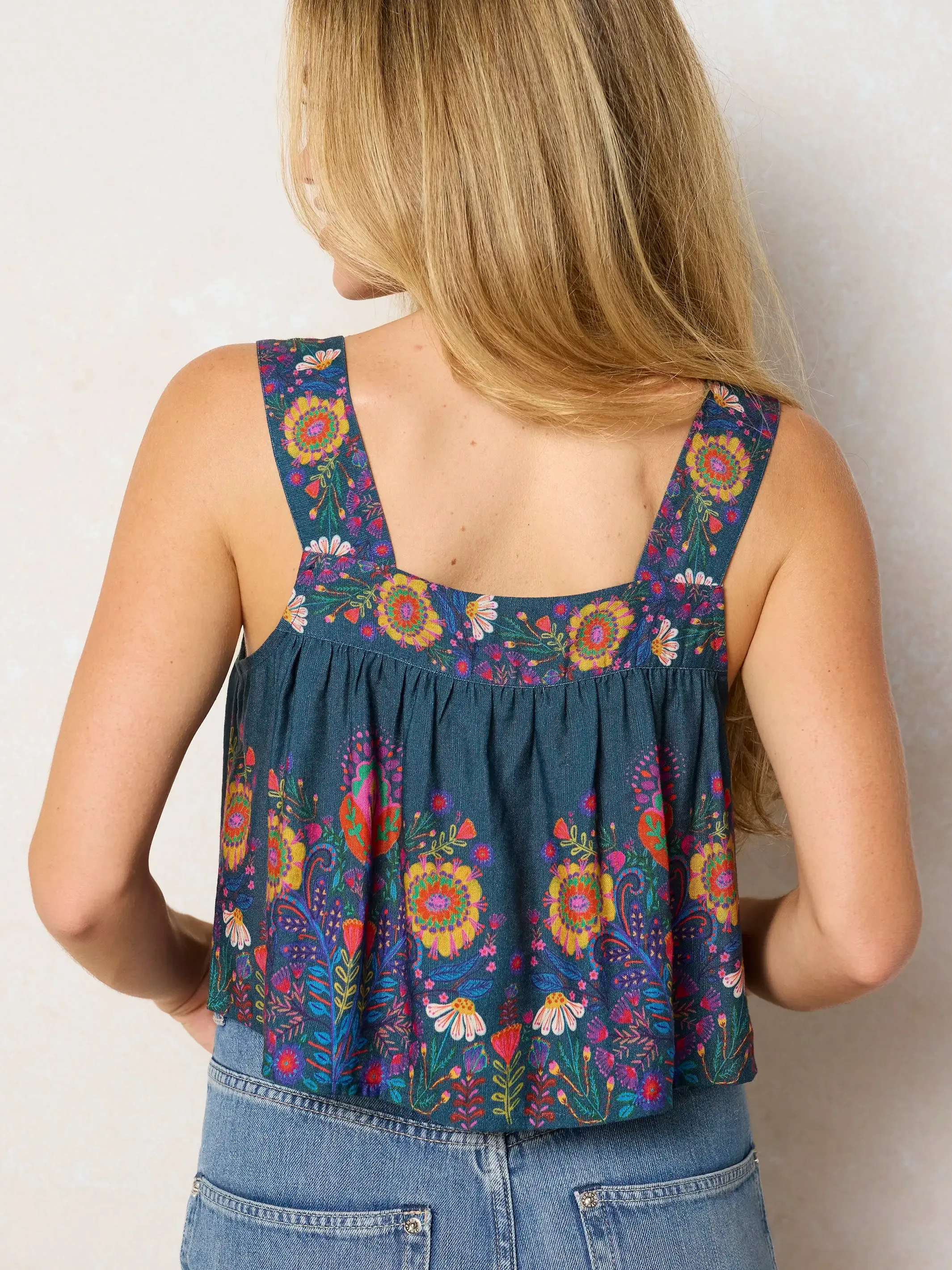Cece Tank - Slate Blue sold by NATURAL LIFE product image thumbnail 4